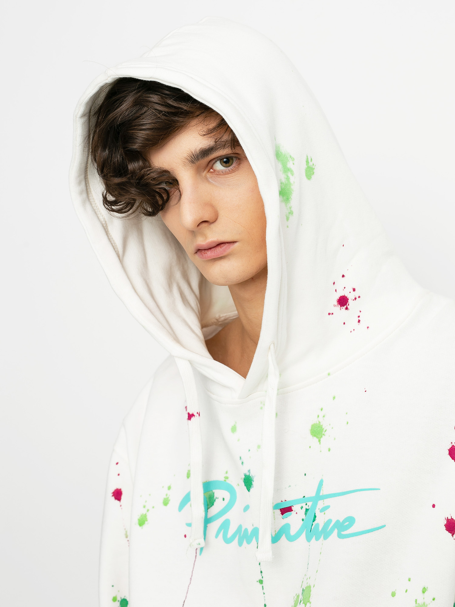 Primitive Nuevo Puff Washed HD Hoodie (white)