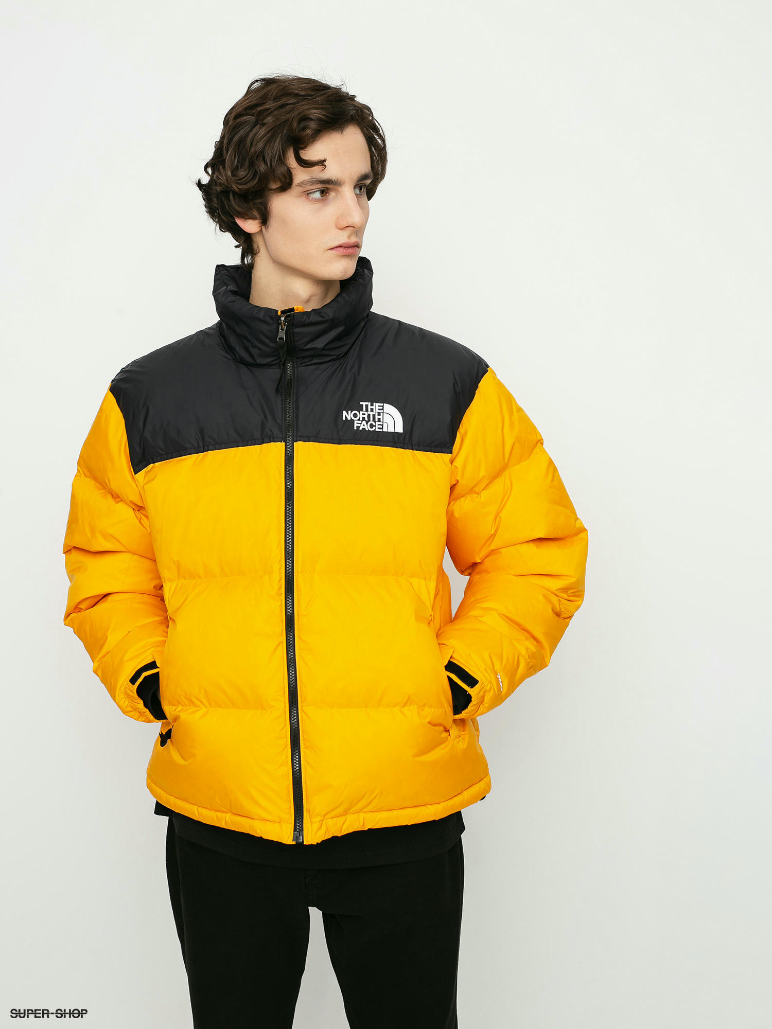 North face nuptse store gold