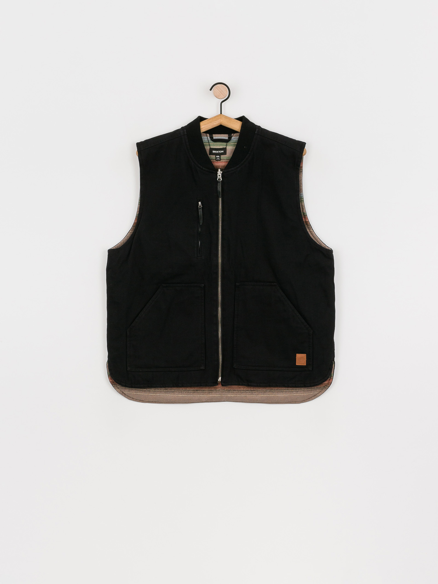 Brixton Abraham Rev Vest Jacket (black)