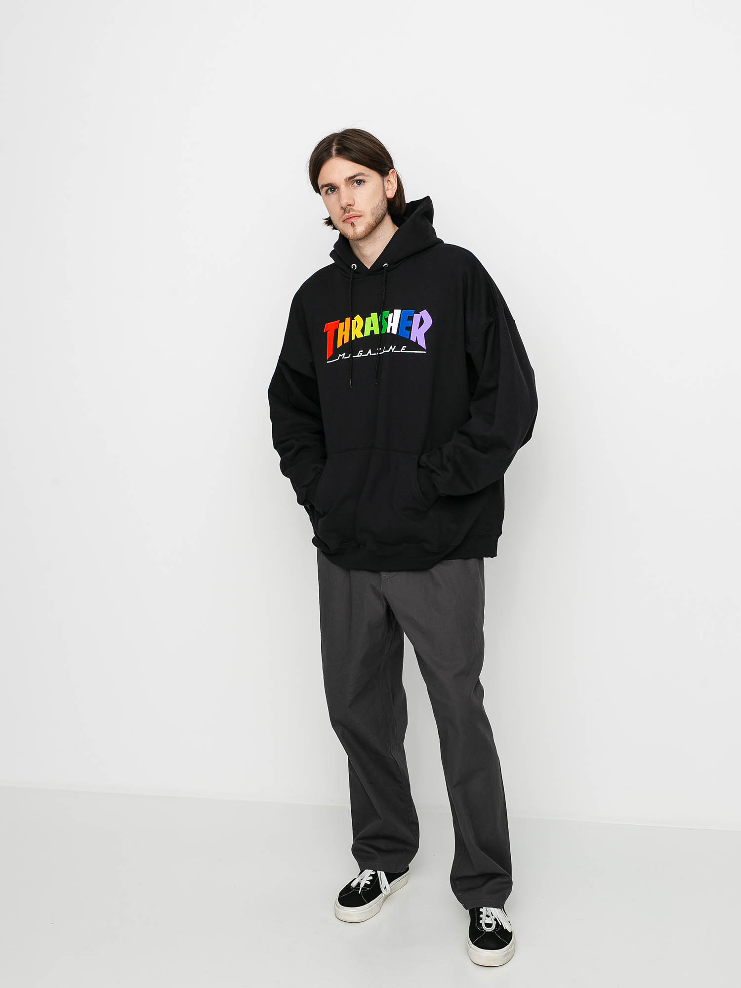 Thrasher Rainbow Mag HD Hoodie (black)