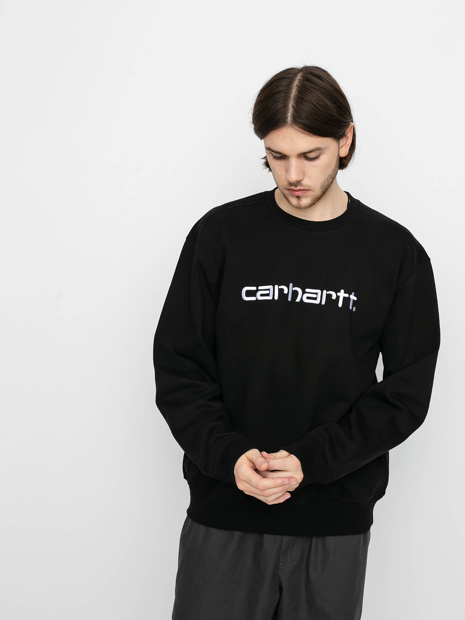 carhartt black crew neck sweatshirt