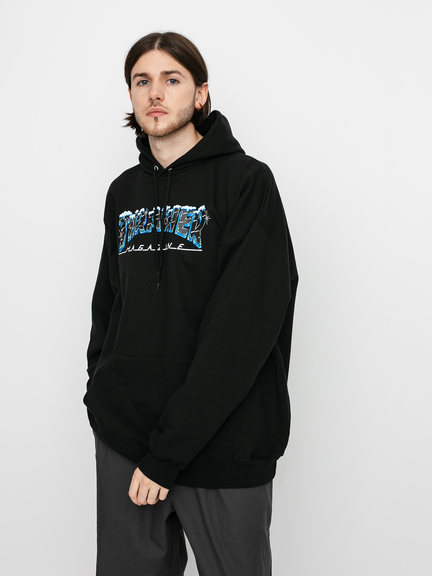 Thrasher Black Ice HD Hoodie (black)