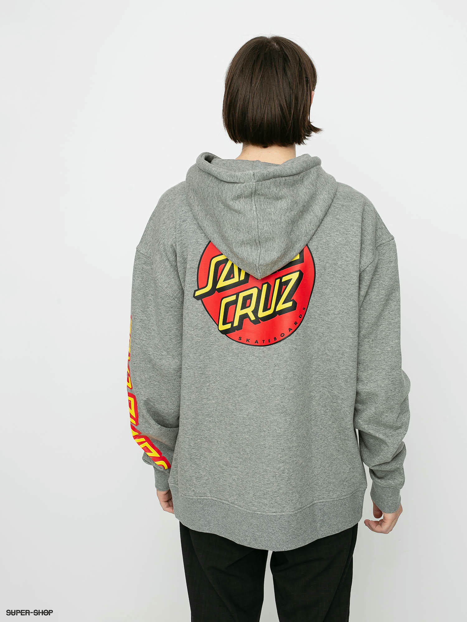 gray santa cruz hoodie