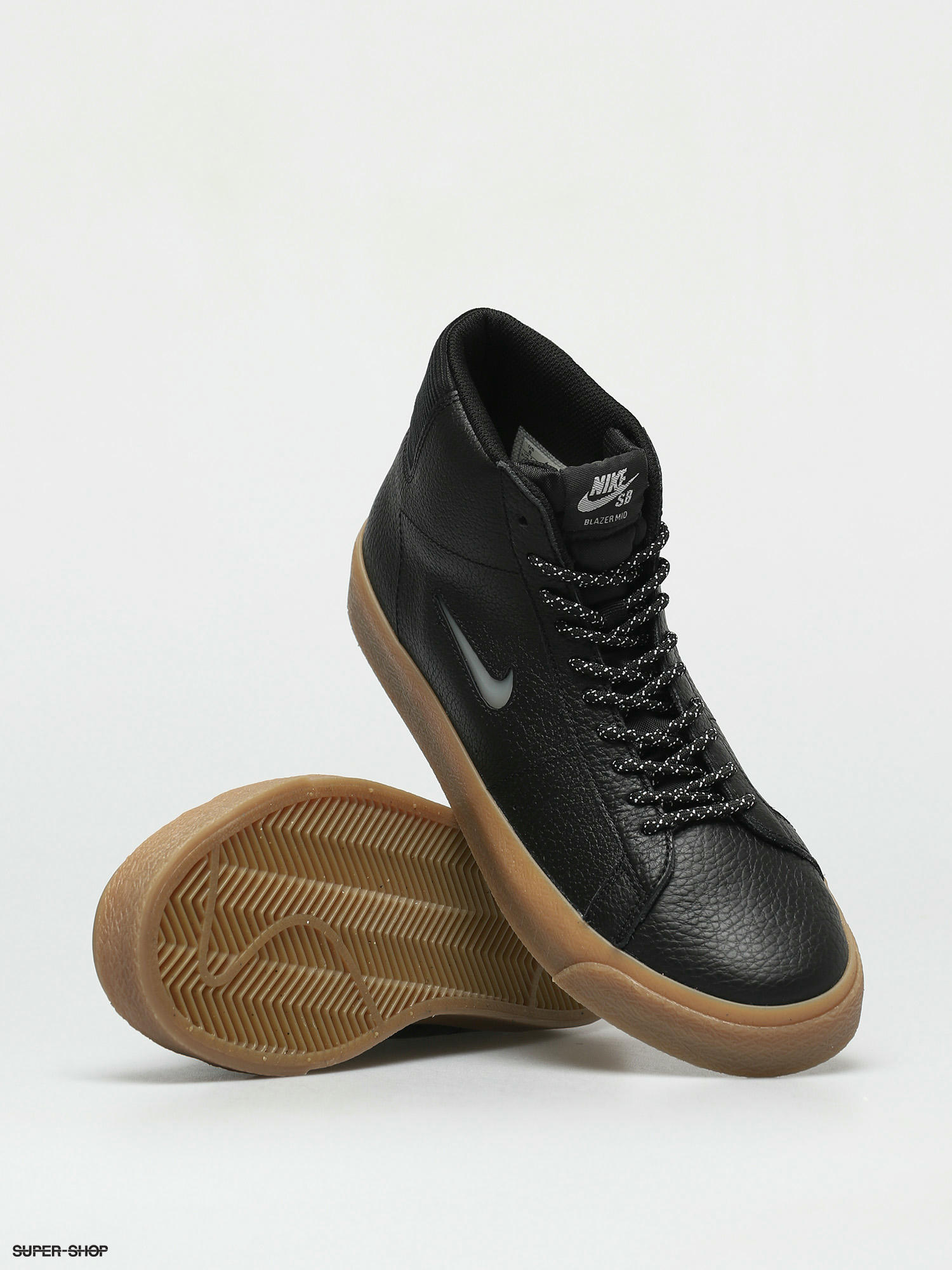 nike blazer mid premium black gum