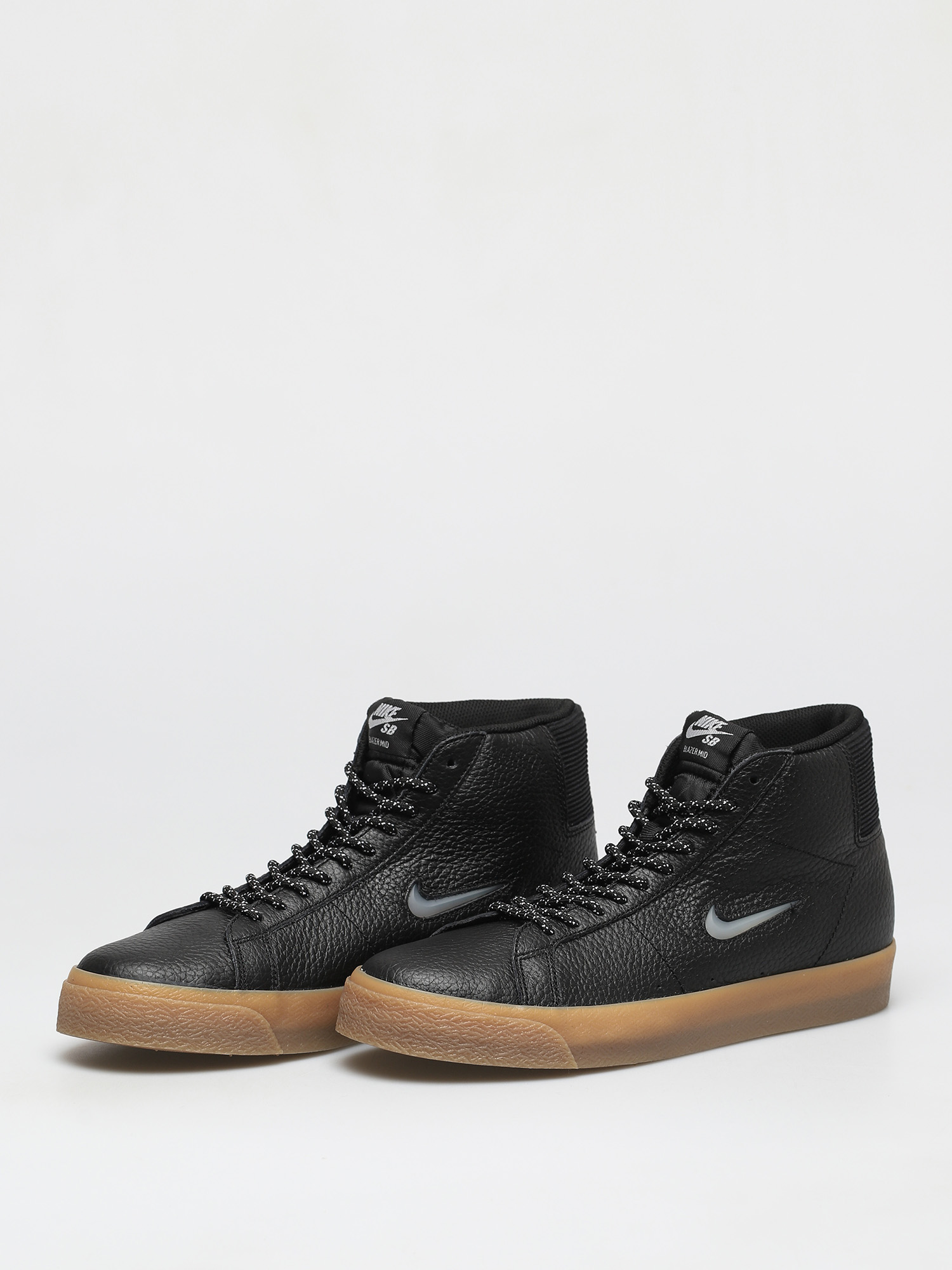 Nike SB Zoom Blazer Mid Premium Shoes (black/white black gum light brown)