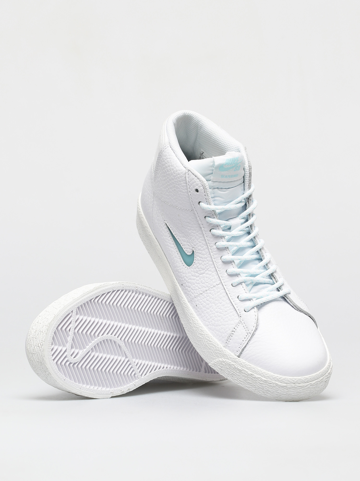 Nike Sb Zoom Blazer Mid Premium Shoes White Glacier Ice White Summit White