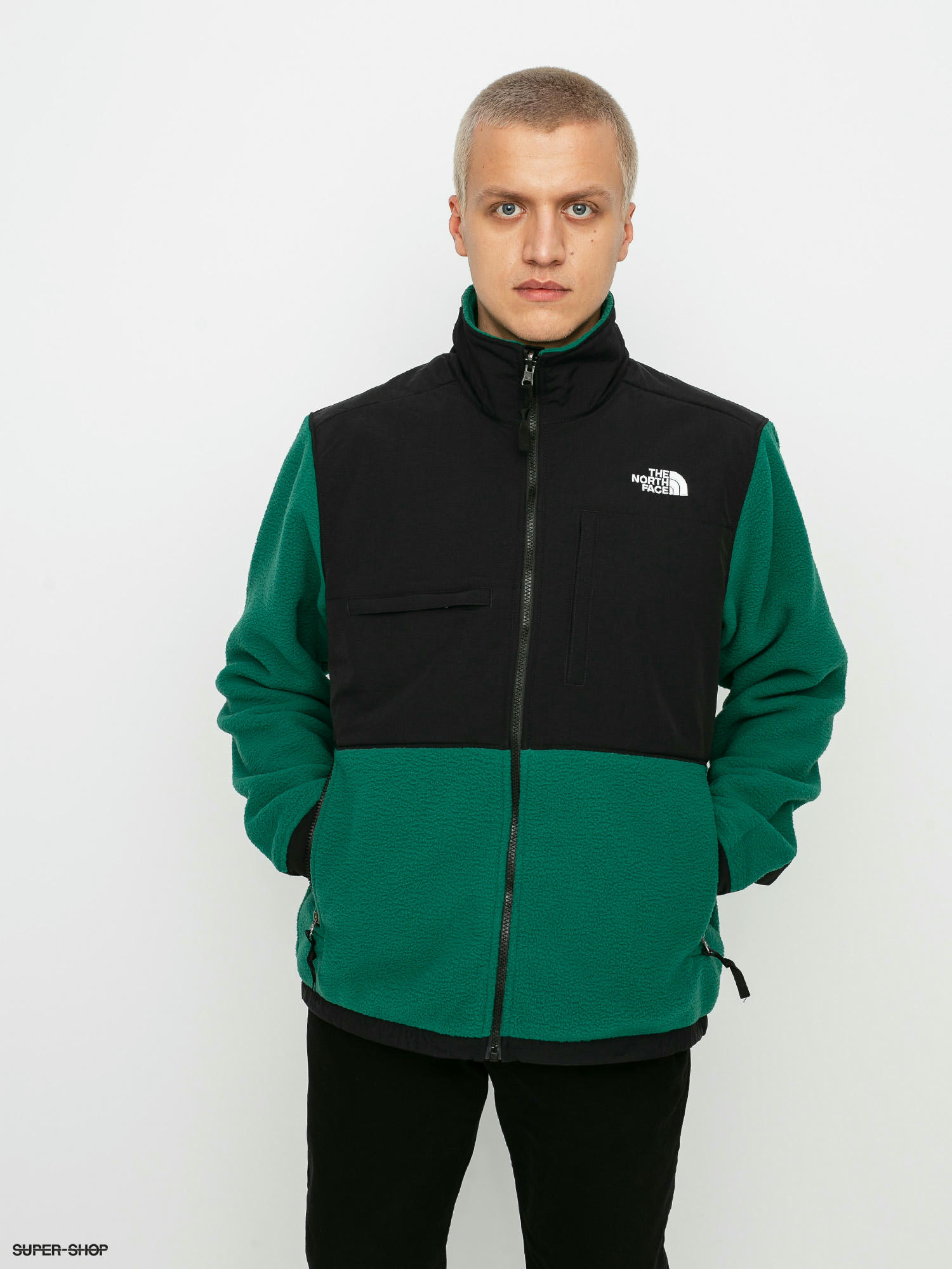 North face shop denali fleece green