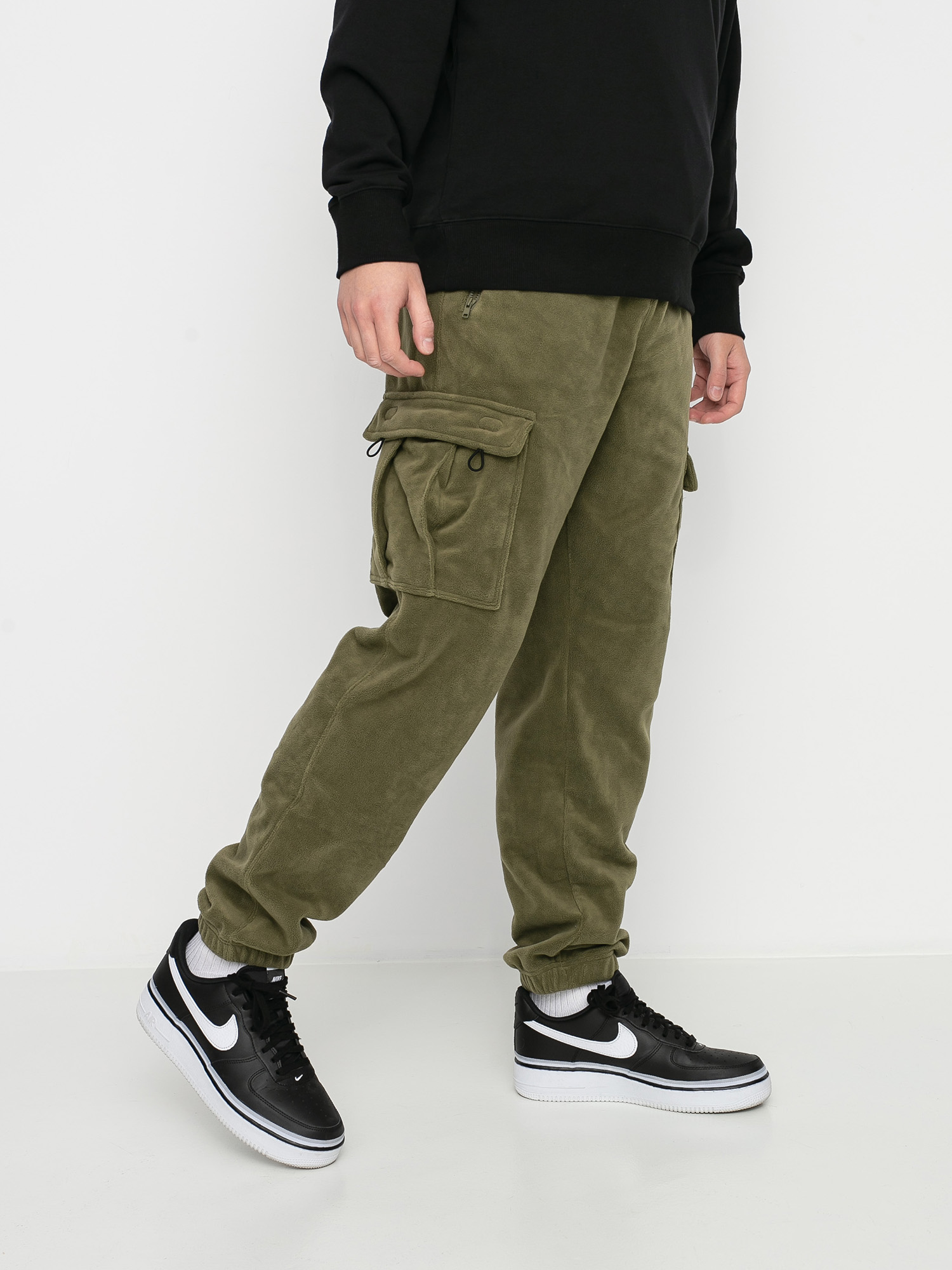 Nike SB Novelty Cargo Pants (medium olive/electro orange/black)