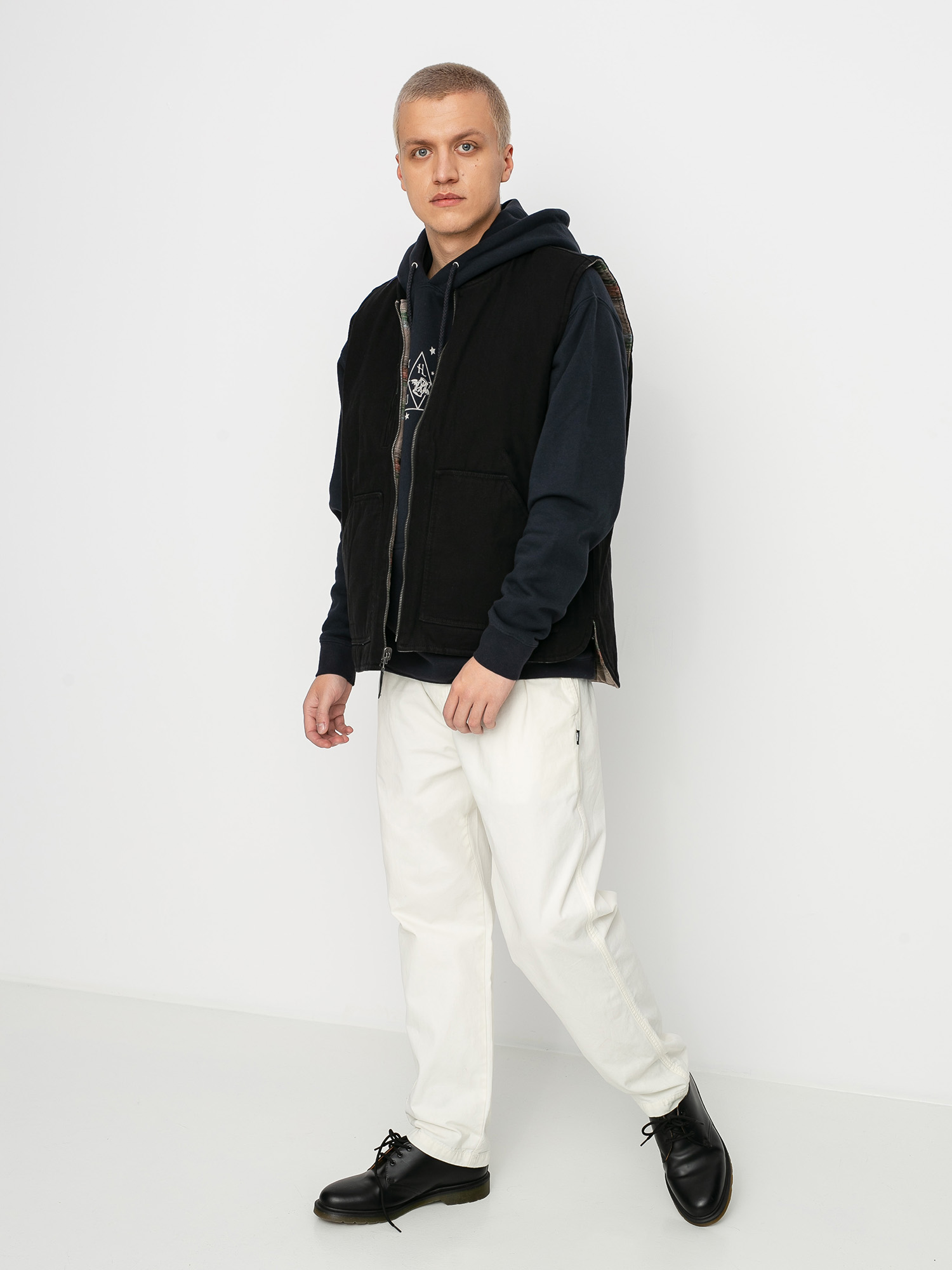 Brixton Abraham Rev Vest Jacket (black)