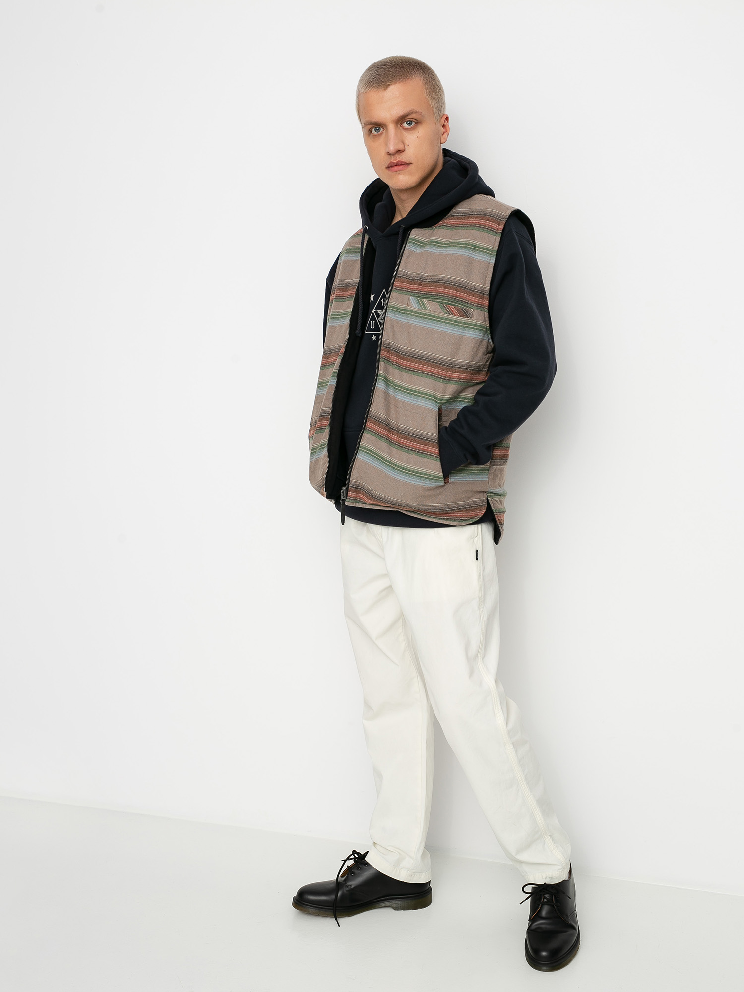 Brixton Abraham Rev Vest Jacket (black)