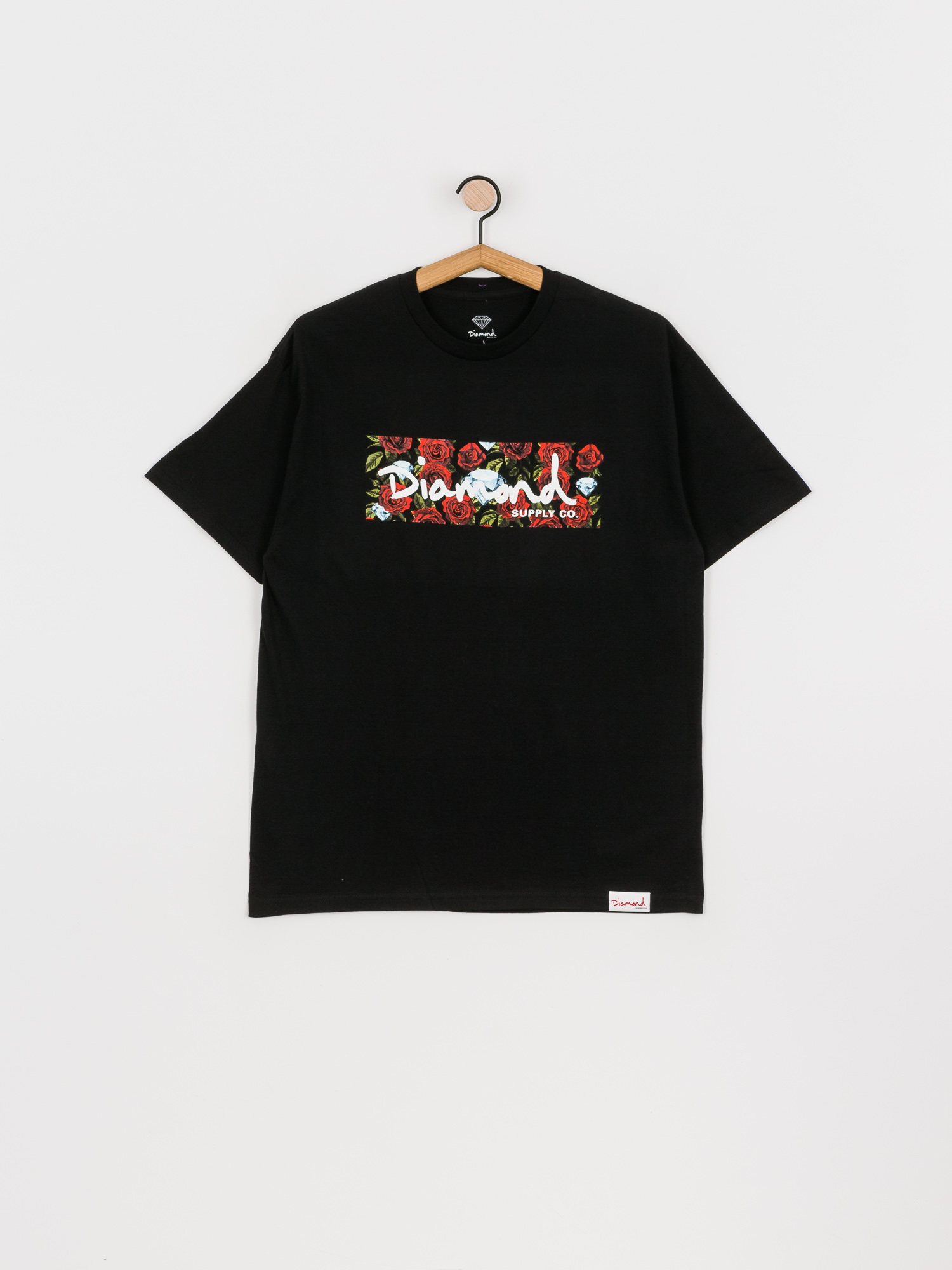 Diamond Supply Co. Roses Box Logo T-shirt (black)