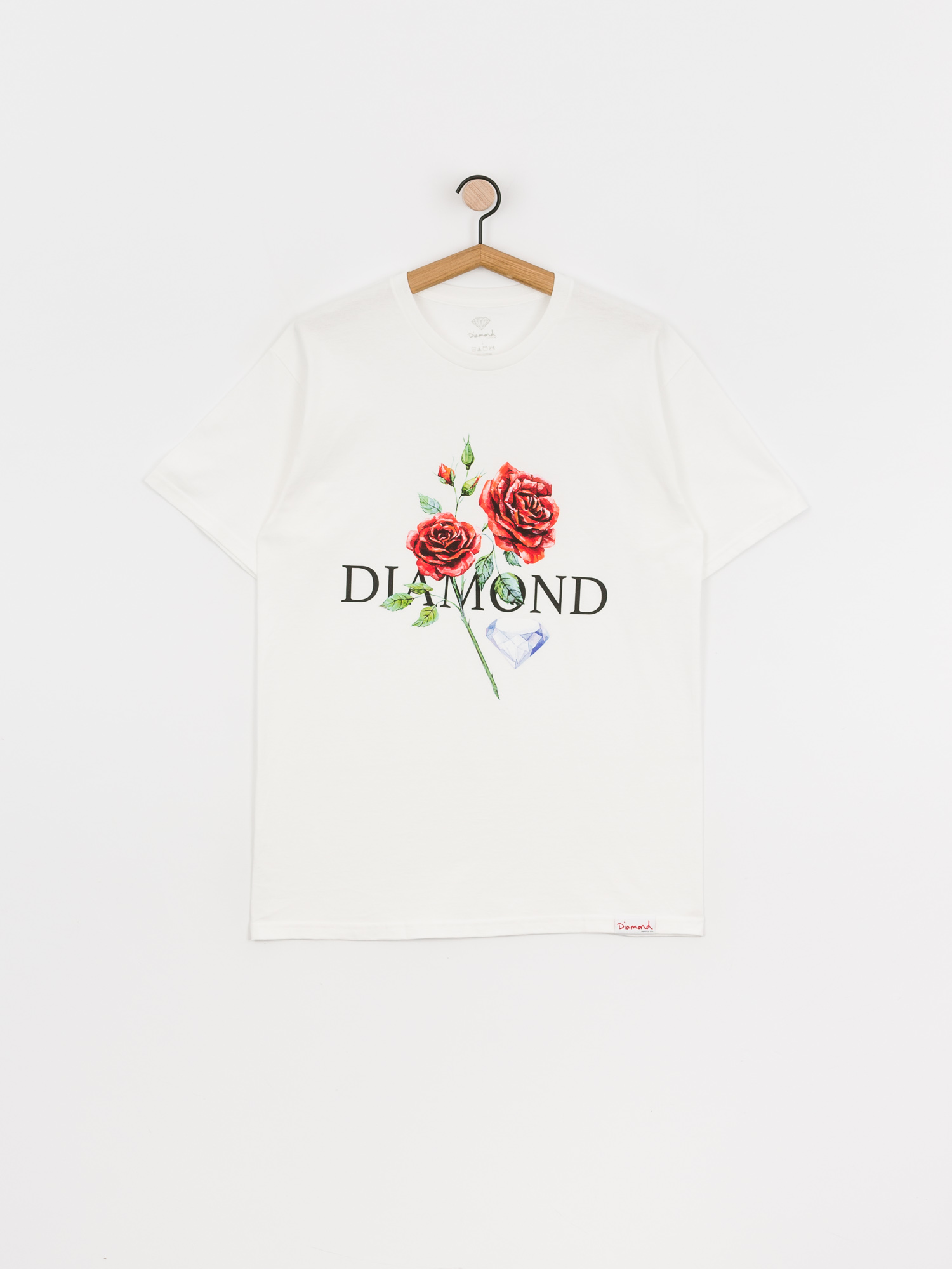 Diamond Supply Co. Red Rose T-shirt (white)