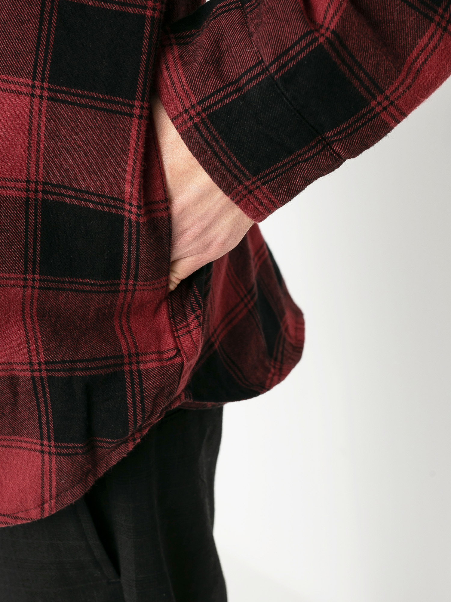 RVCA Replacement Flannel Ls Shirt (red)