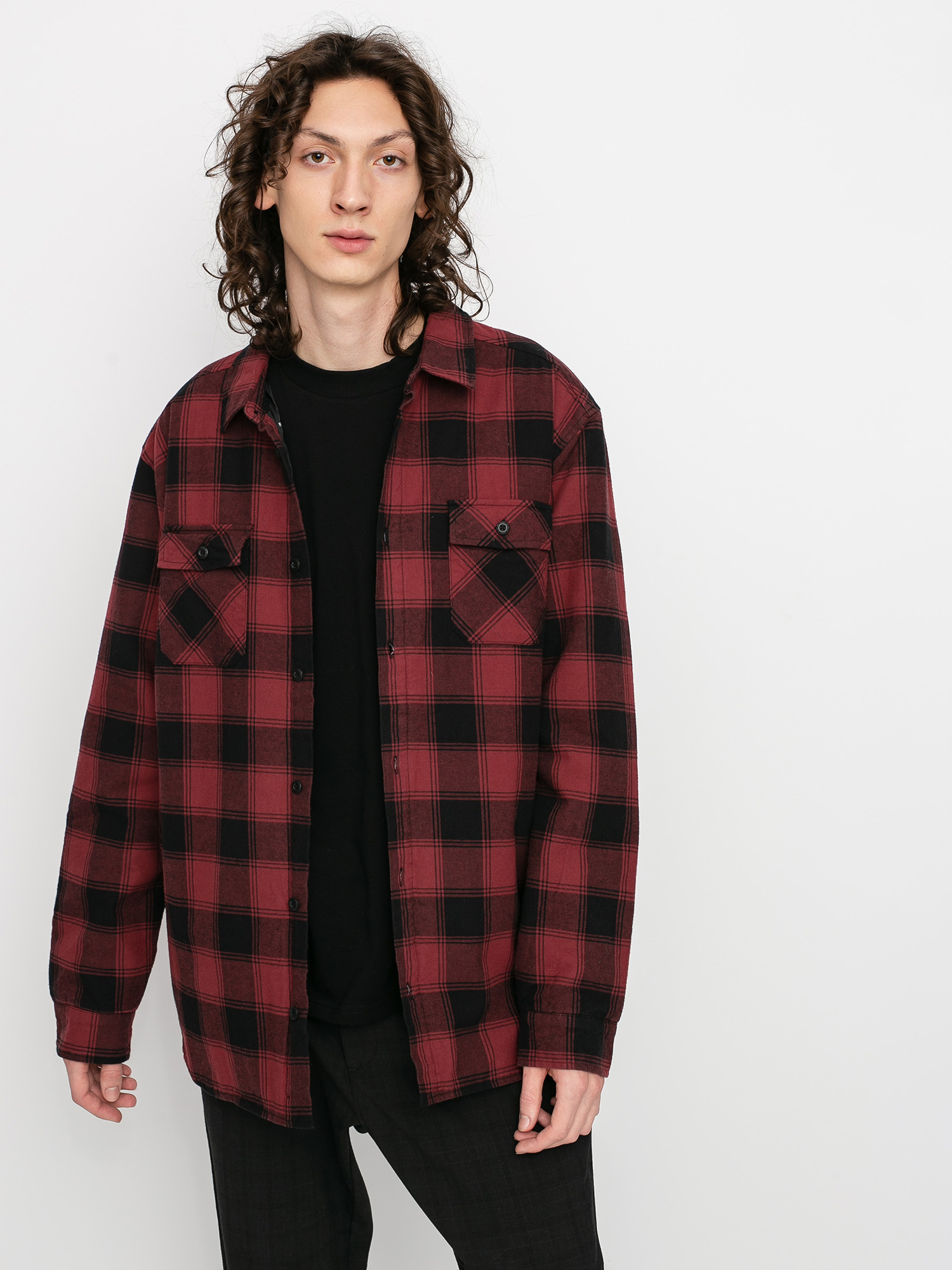 RVCA Replacement Flannel Ls Shirt (red)