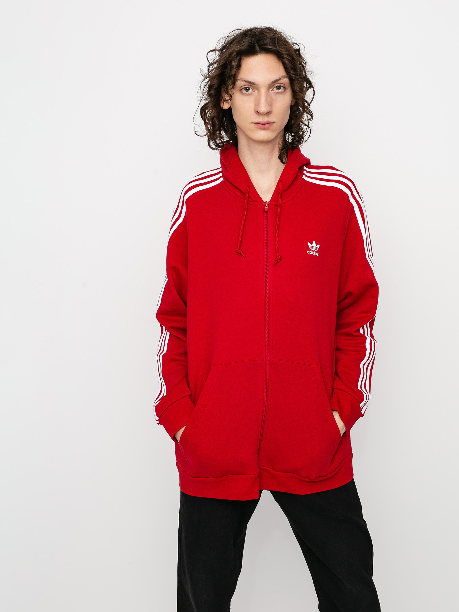 Zipper Adidas Originals Red Sweatshirt Adidas Originals Men's
