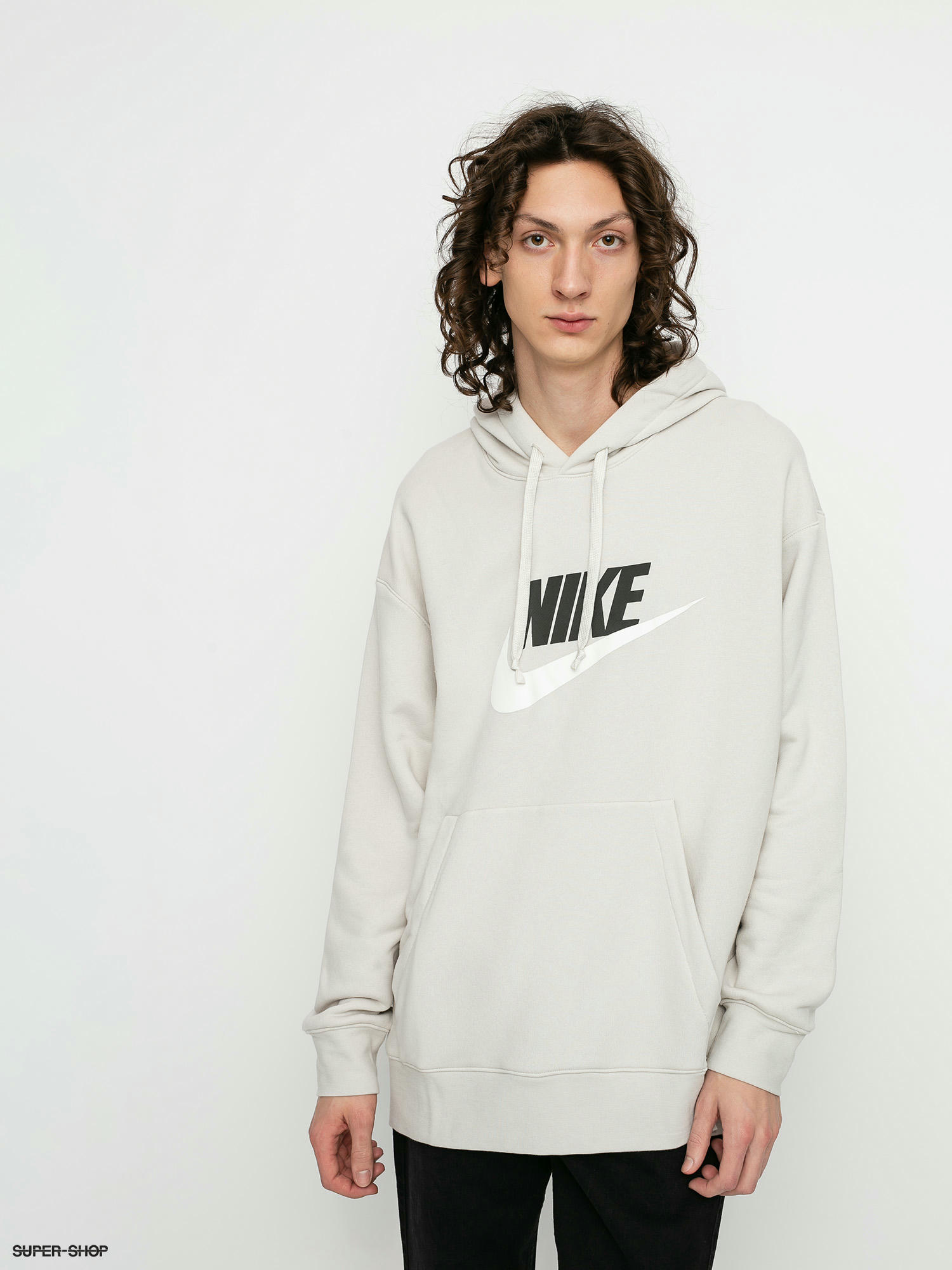 nike sportswear hoodie light bone