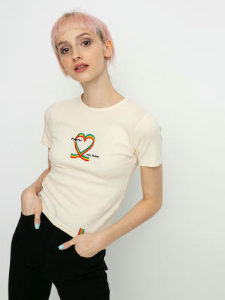Local Heroes X Polaroid Ribbon Heart Slim T-shirt Wmn (cream)
