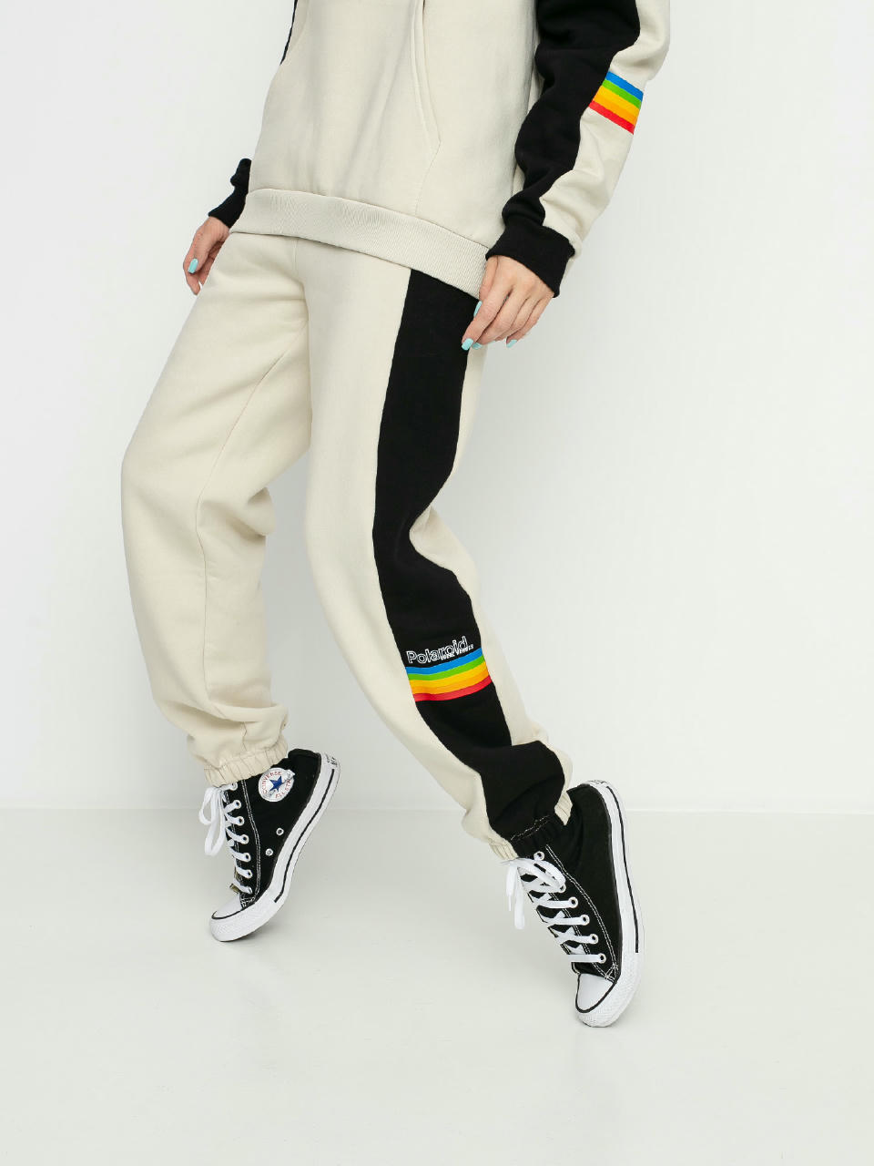 Local Heroes X Polaroid Vhs Pants Wmn (beige/black)