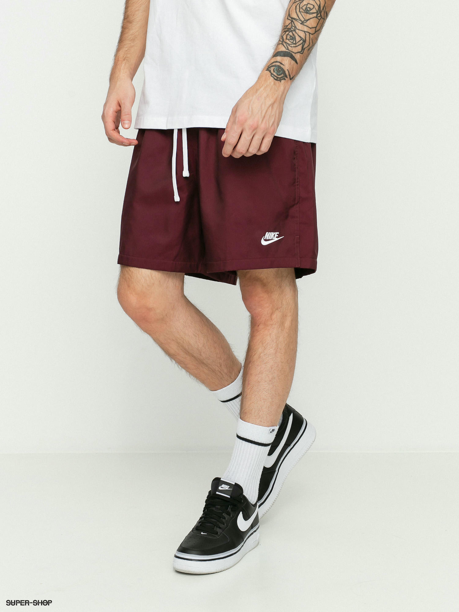 maroon nike shorts men