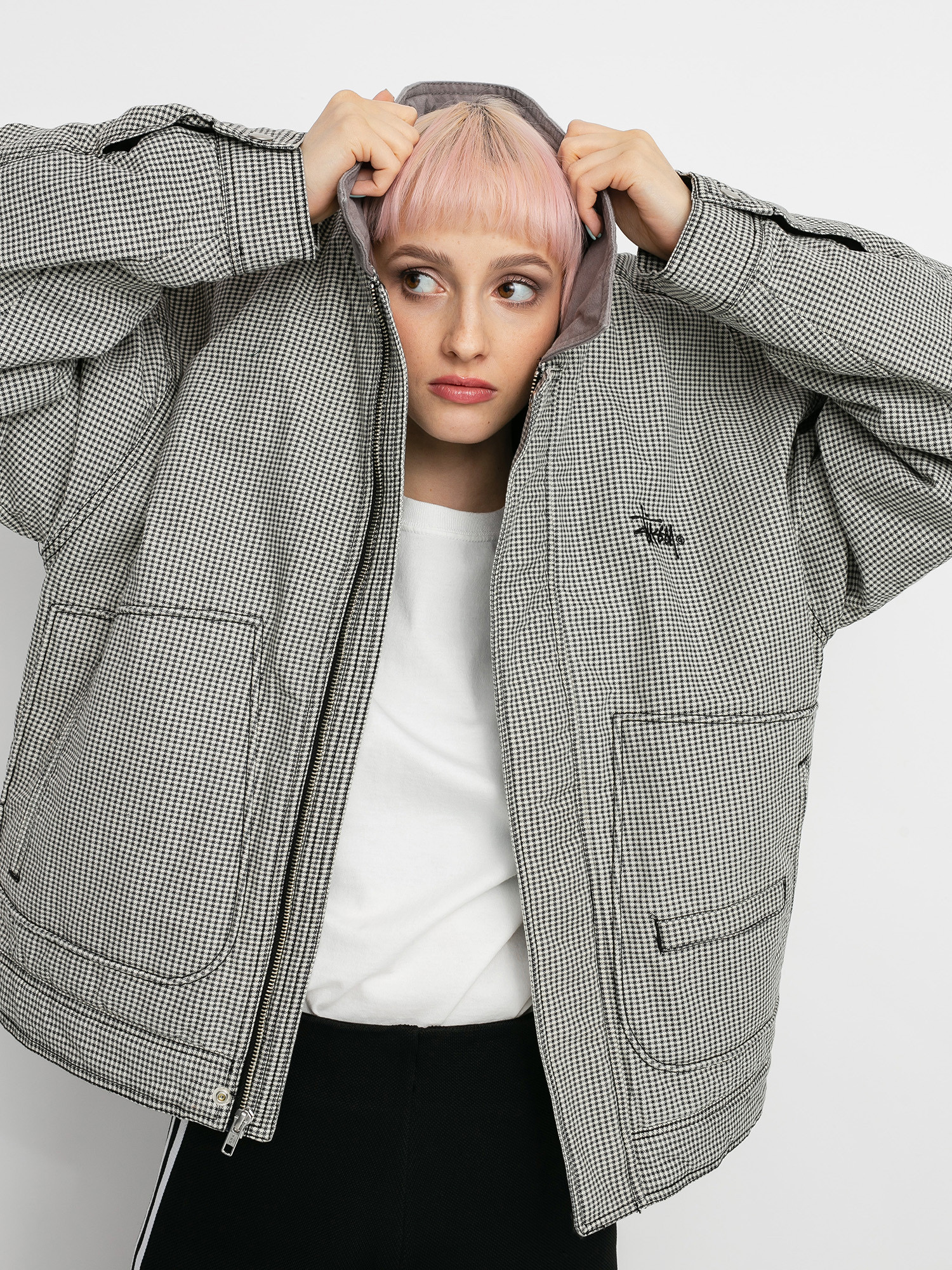Stussy Drizzler Plaid Bomber Jacket Wmn (multi)