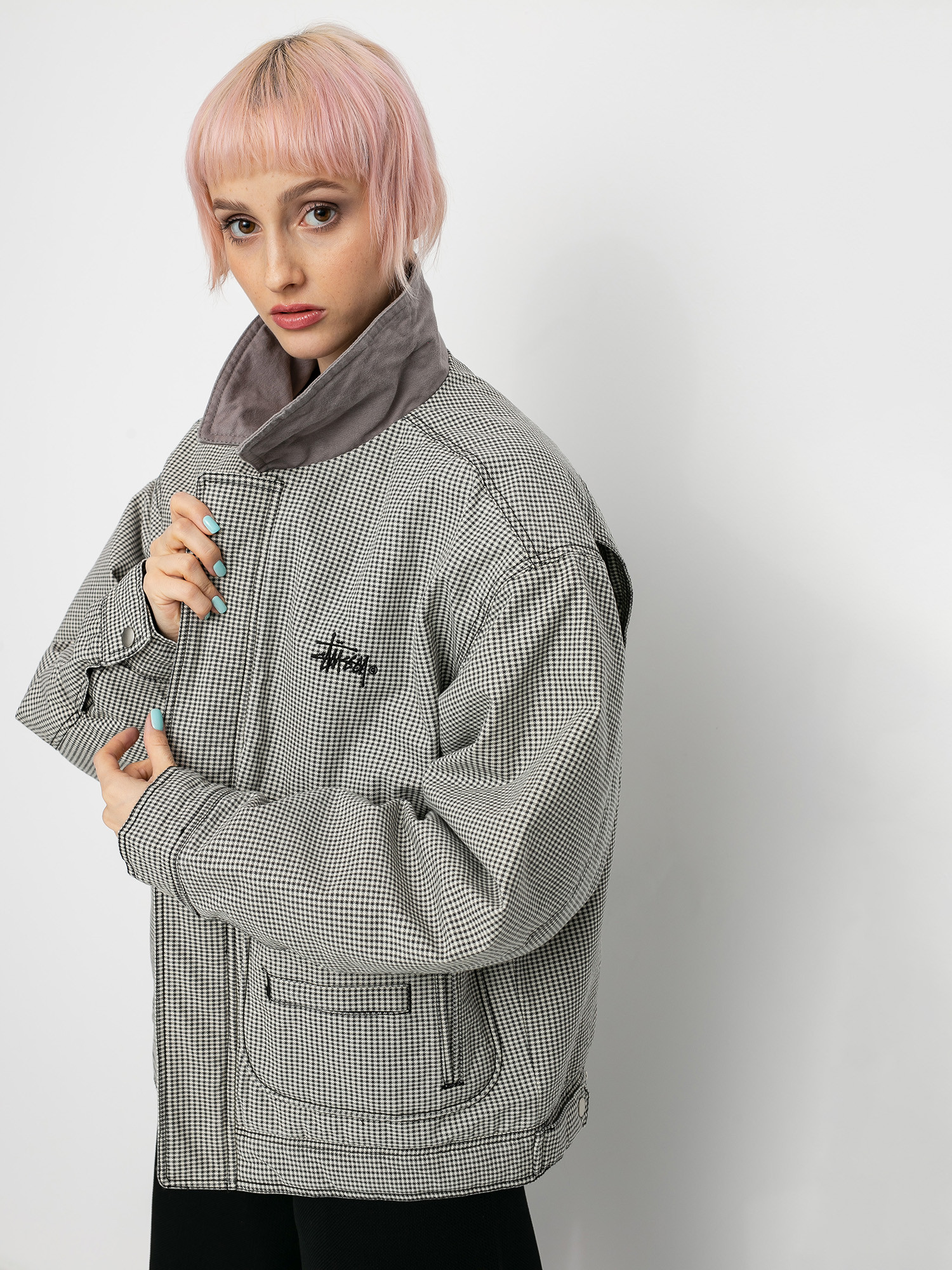 Stussy Drizzler Plaid Bomber Jacket Wmn (multi)