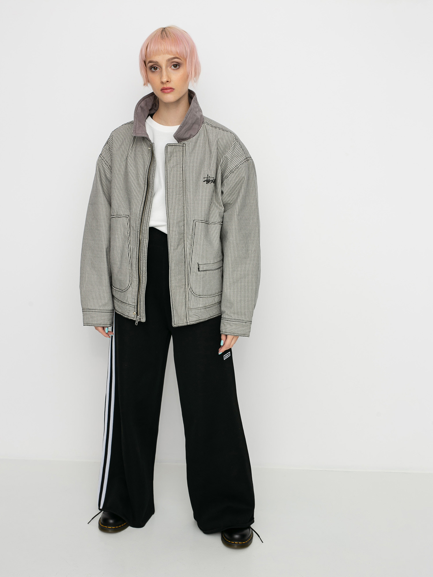 Stussy Drizzler Plaid Bomber Jacket Wmn (multi)