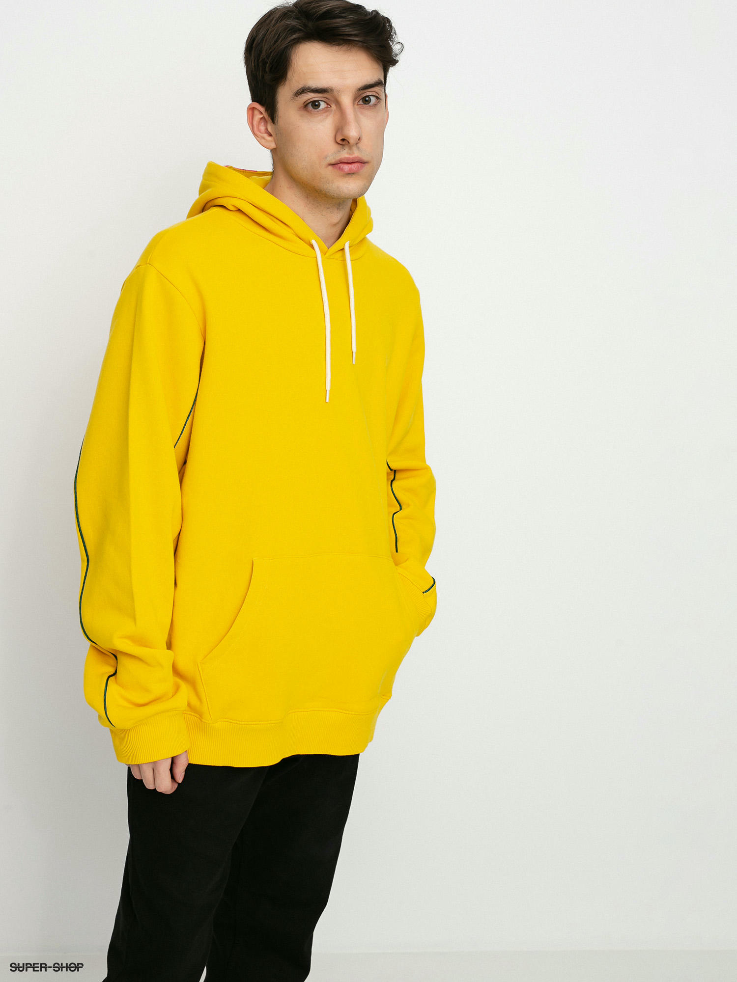 Bershka top yellow hoodie