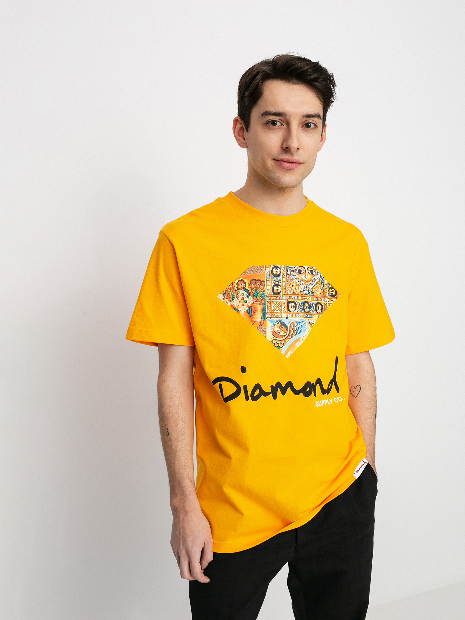 Diamond Supply Co. Ethiopian Diamond T-shirt (gold)