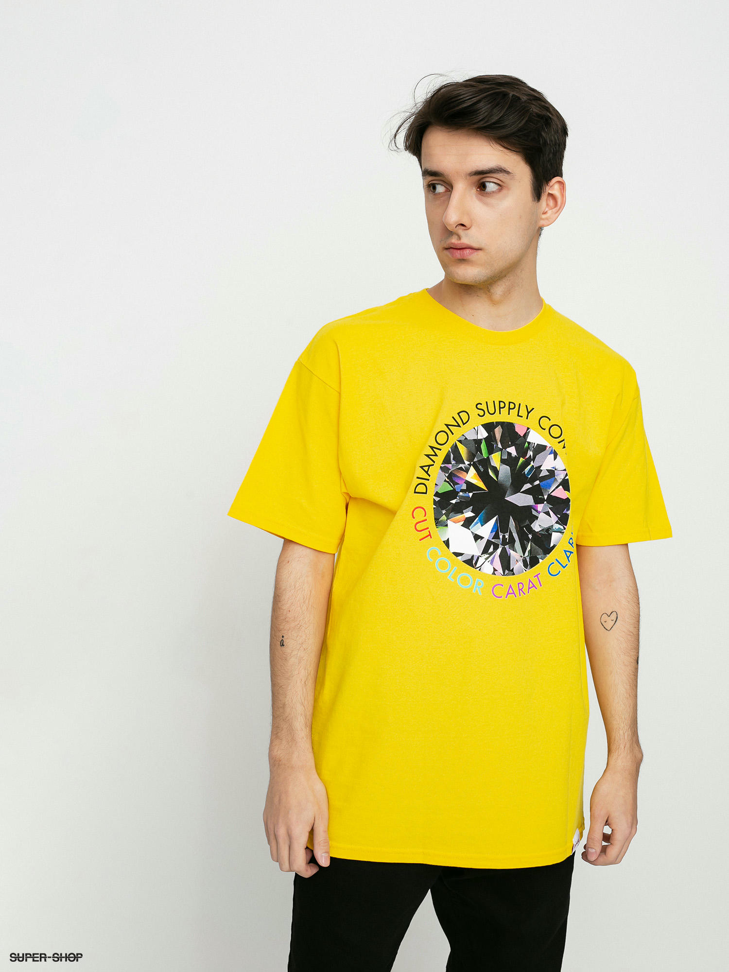 Diamond Supply Co. Clarity T shirt yellow