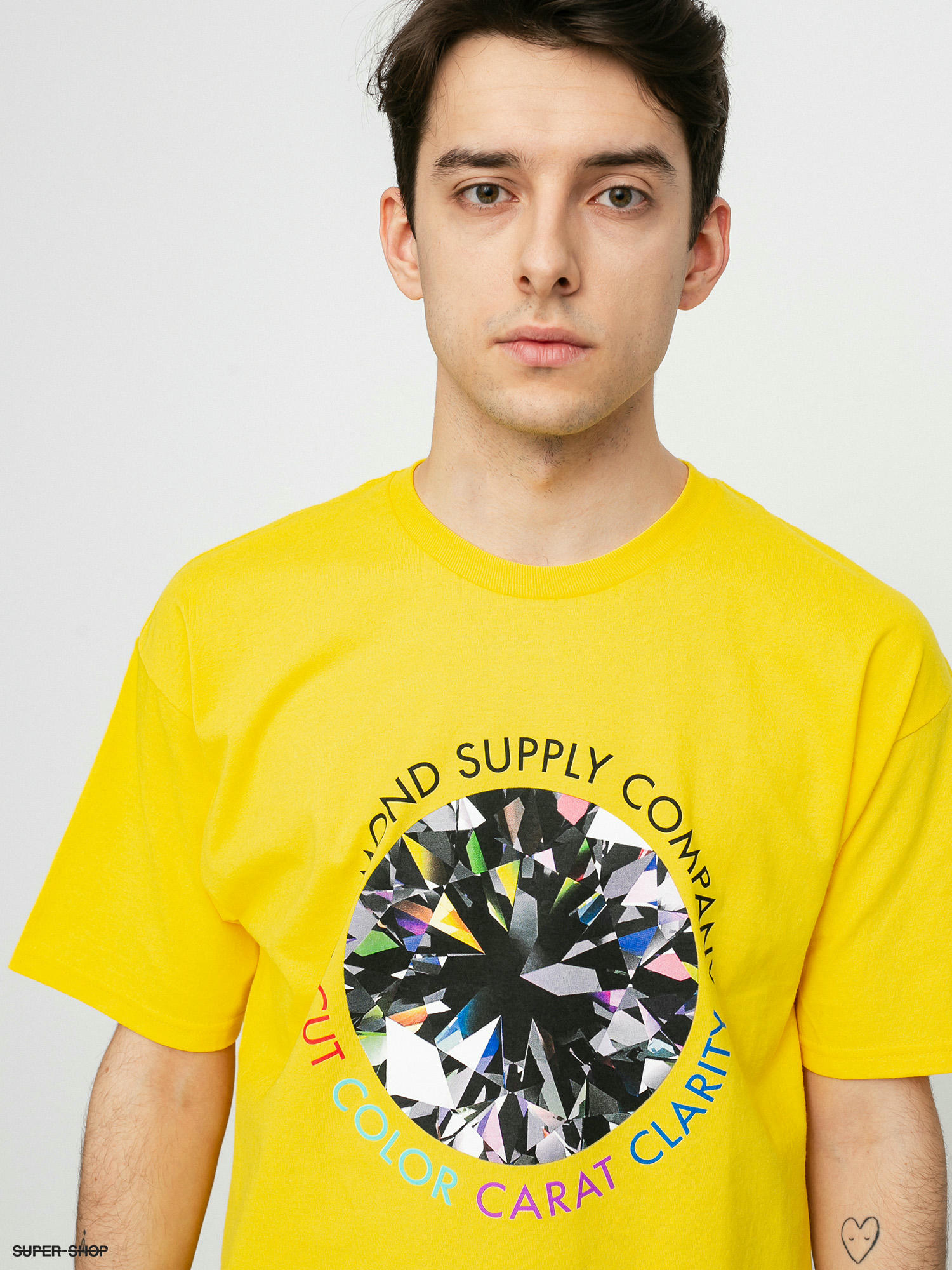 Diamond Supply Co Clarity T Shirt Yellow