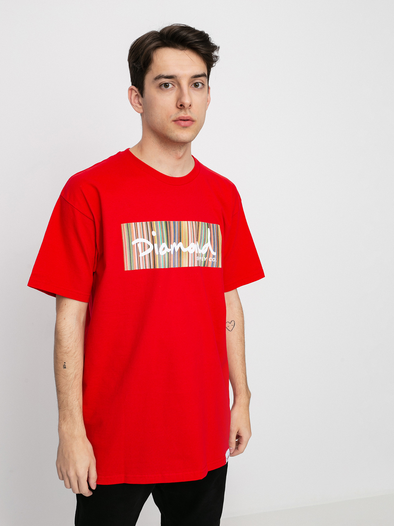 Diamond Supply Co. Color Ply Box Logo T-shirt (red)