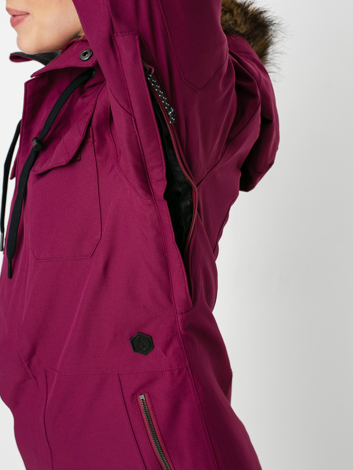 purple snowboard jacket womens