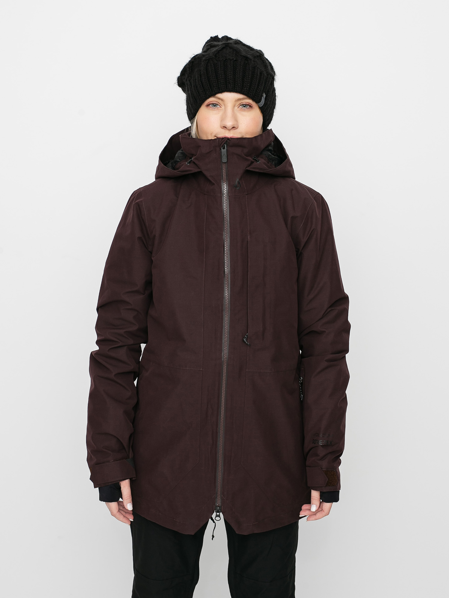 Womens Volcom Iris 3 In 1 Gore Snowboard jacket (black red)