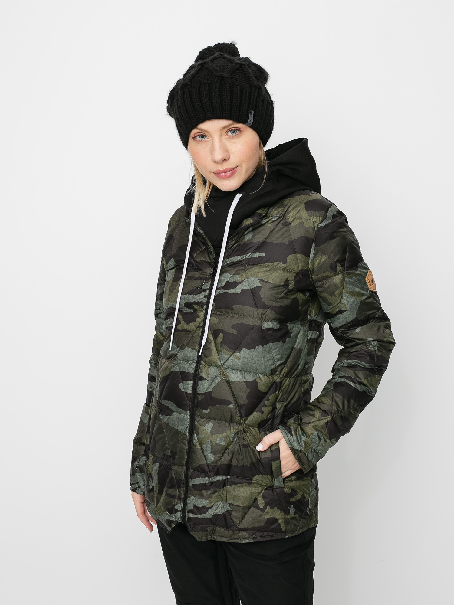 Womens Volcom Iris 3 In 1 Gore Snowboard jacket (black red)