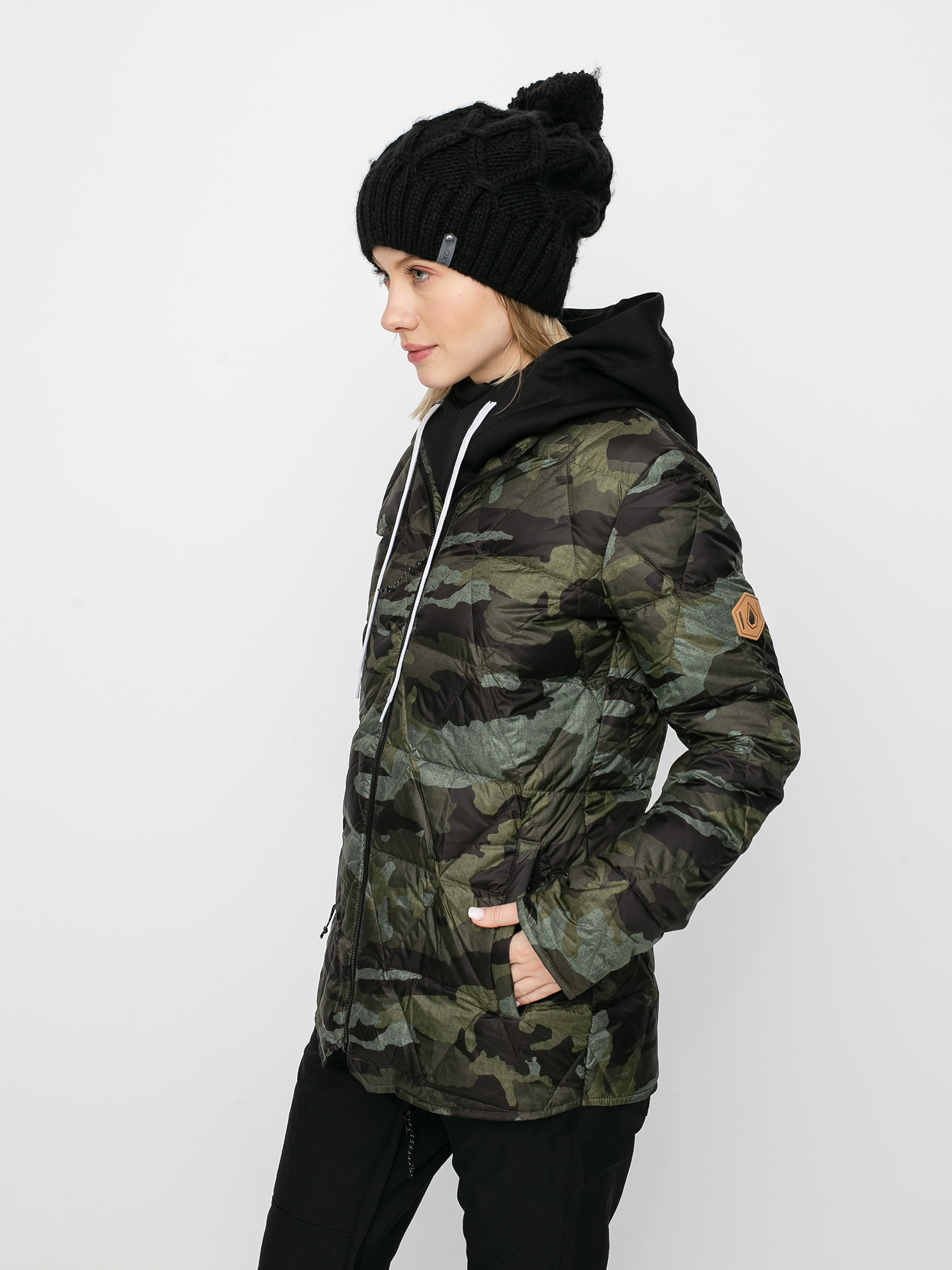 Womens Volcom Iris 3 In 1 Gore Snowboard jacket (black red)