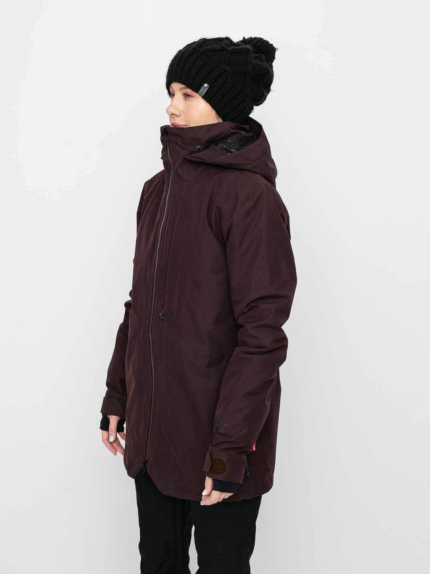 Womens Volcom Iris 3 In 1 Gore Snowboard jacket (black red)