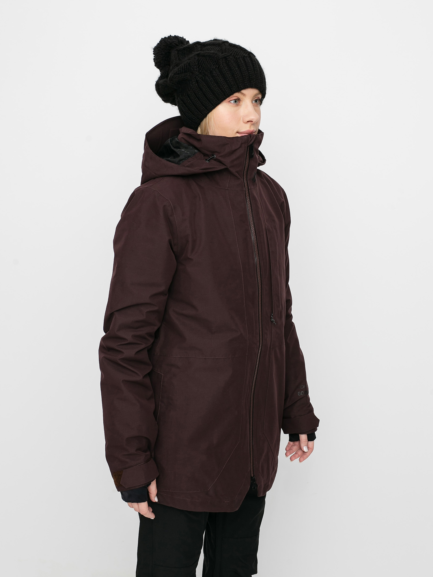 Womens Volcom Iris 3 In 1 Gore Snowboard jacket (black red)