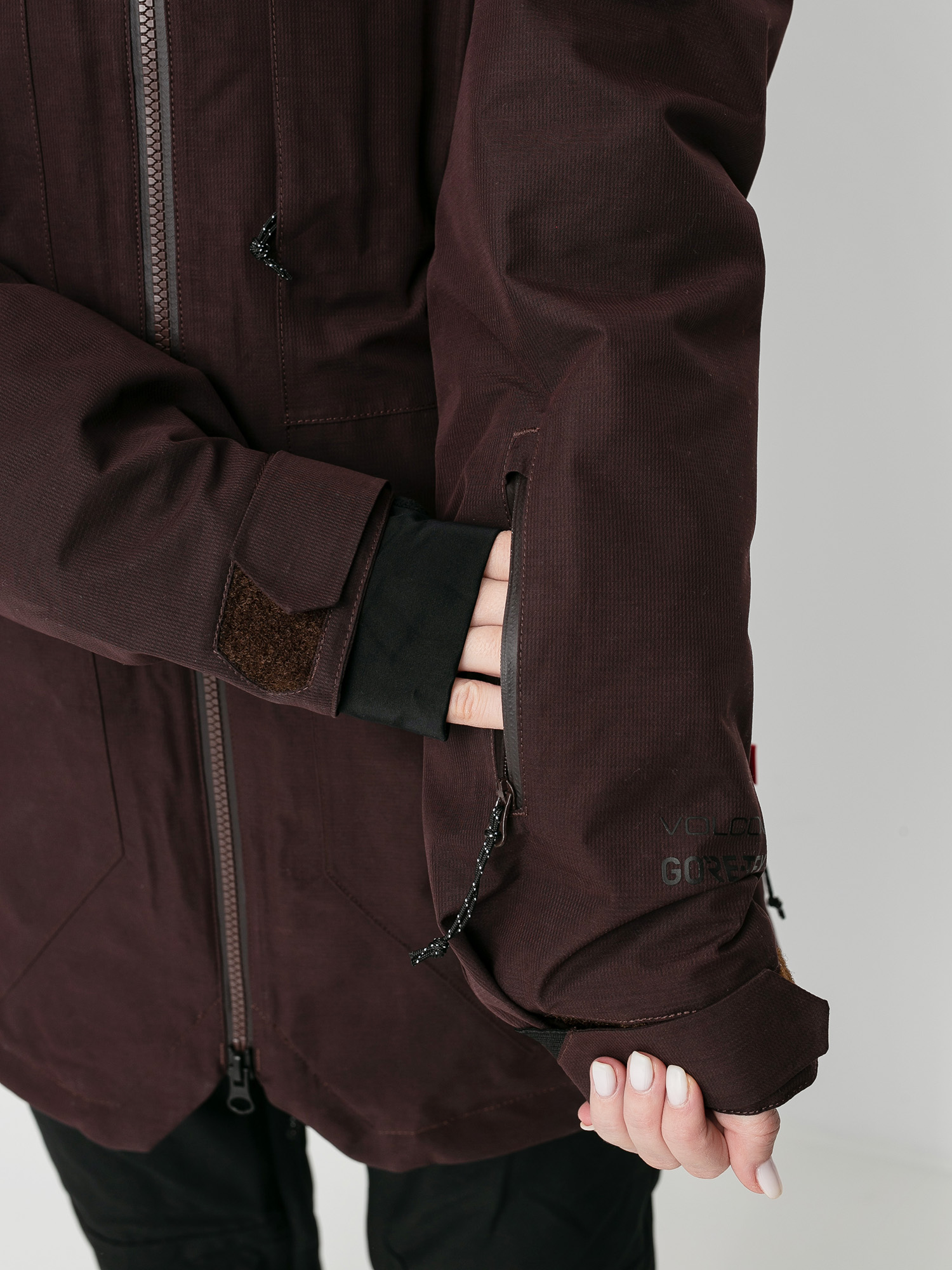 Womens Volcom Iris 3 In 1 Gore Snowboard jacket (black red)