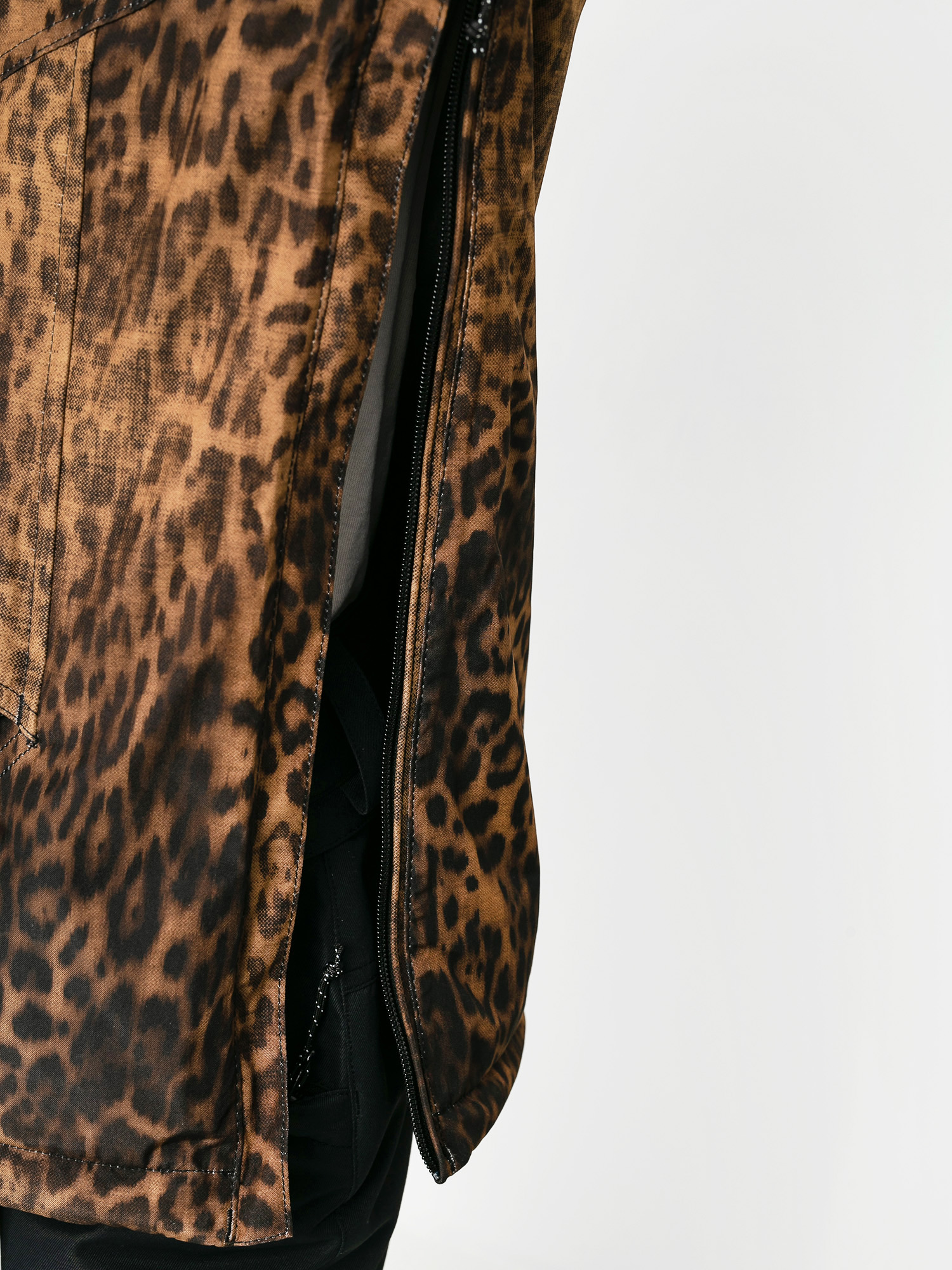 leopard print snowboard jacket