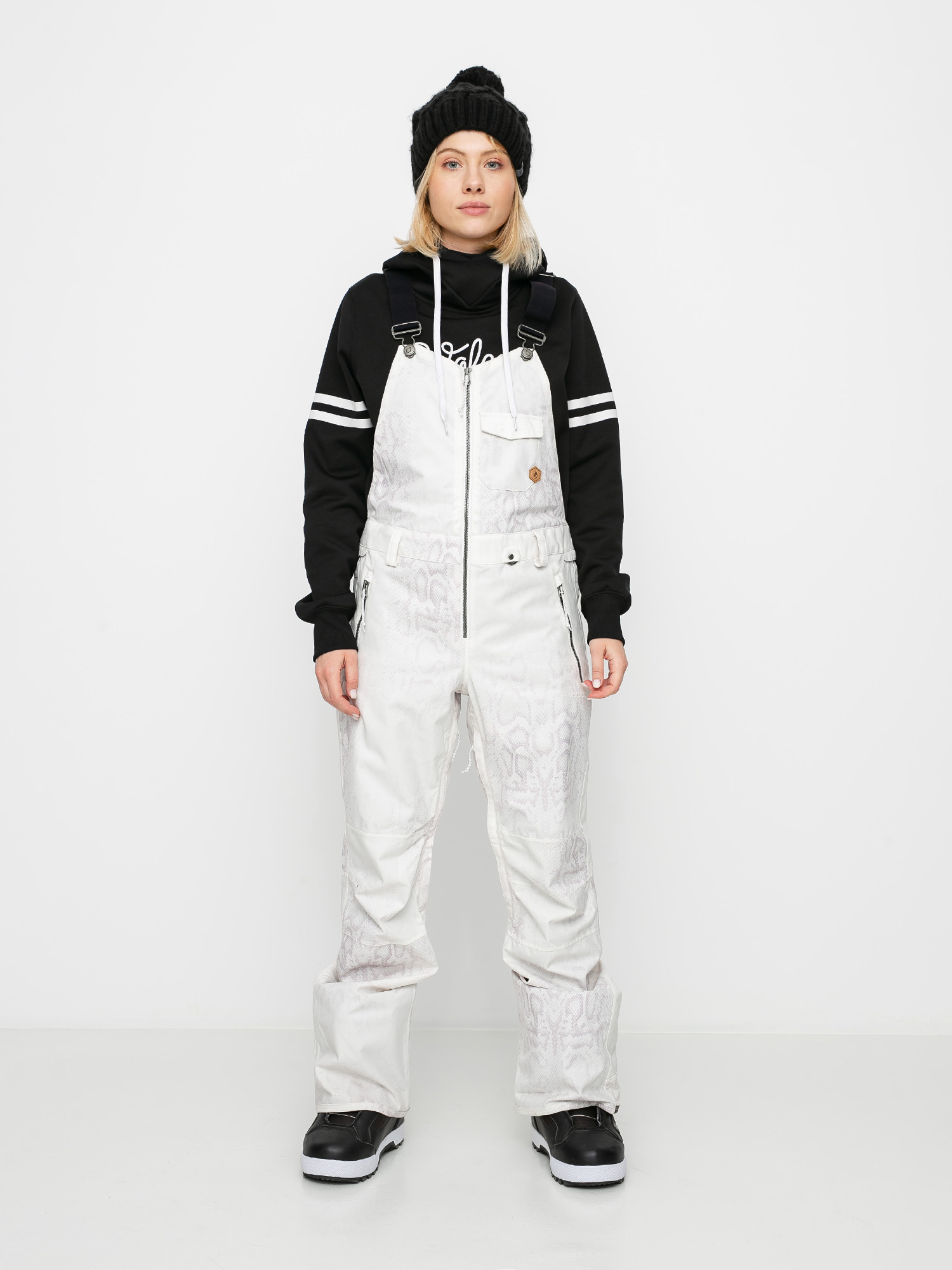 Womens Volcom Swift Bib Overall Snowboard pants (bone snake)