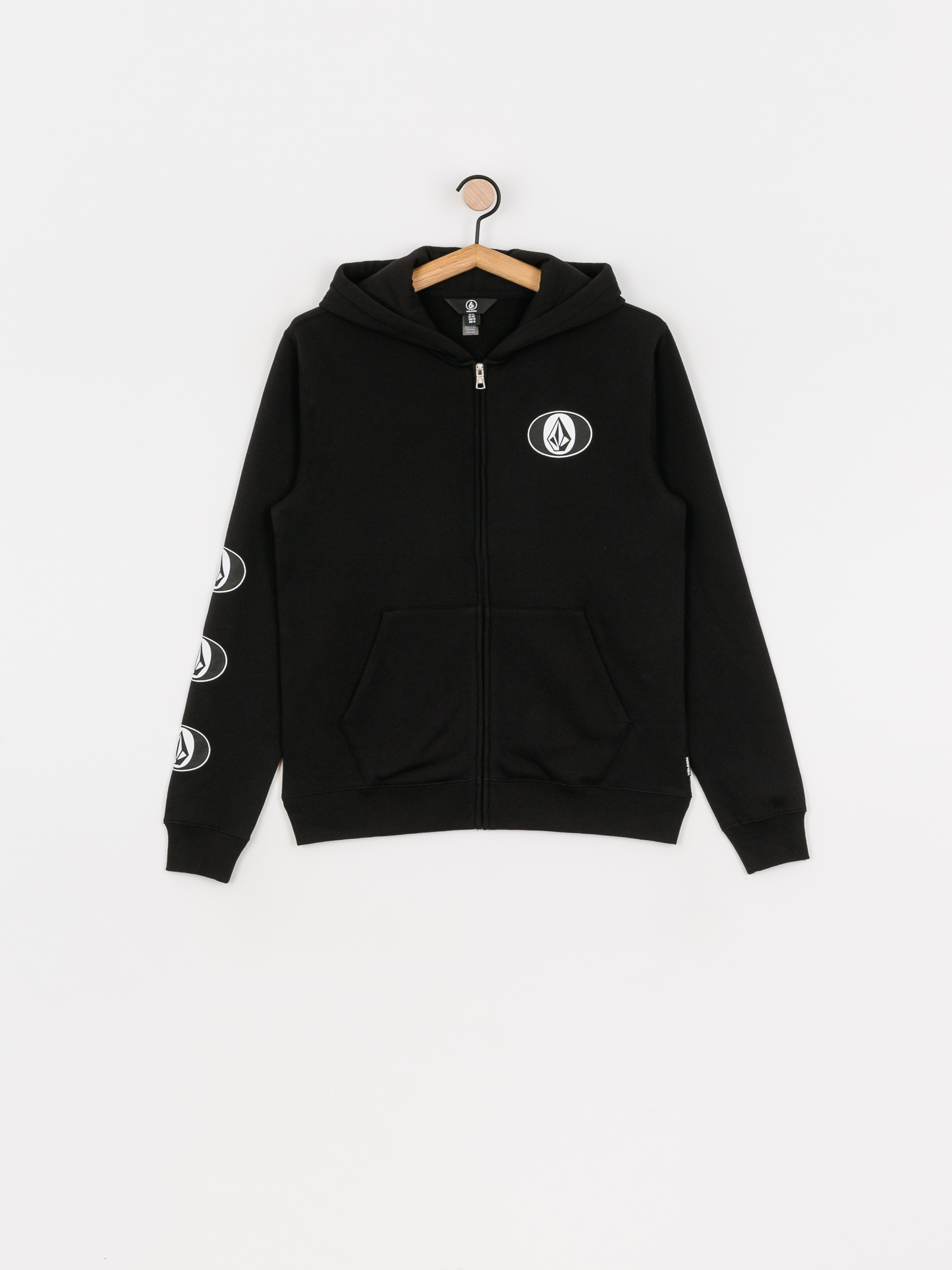 Volcom Stone Stack ZIP Sweatshirt (black)