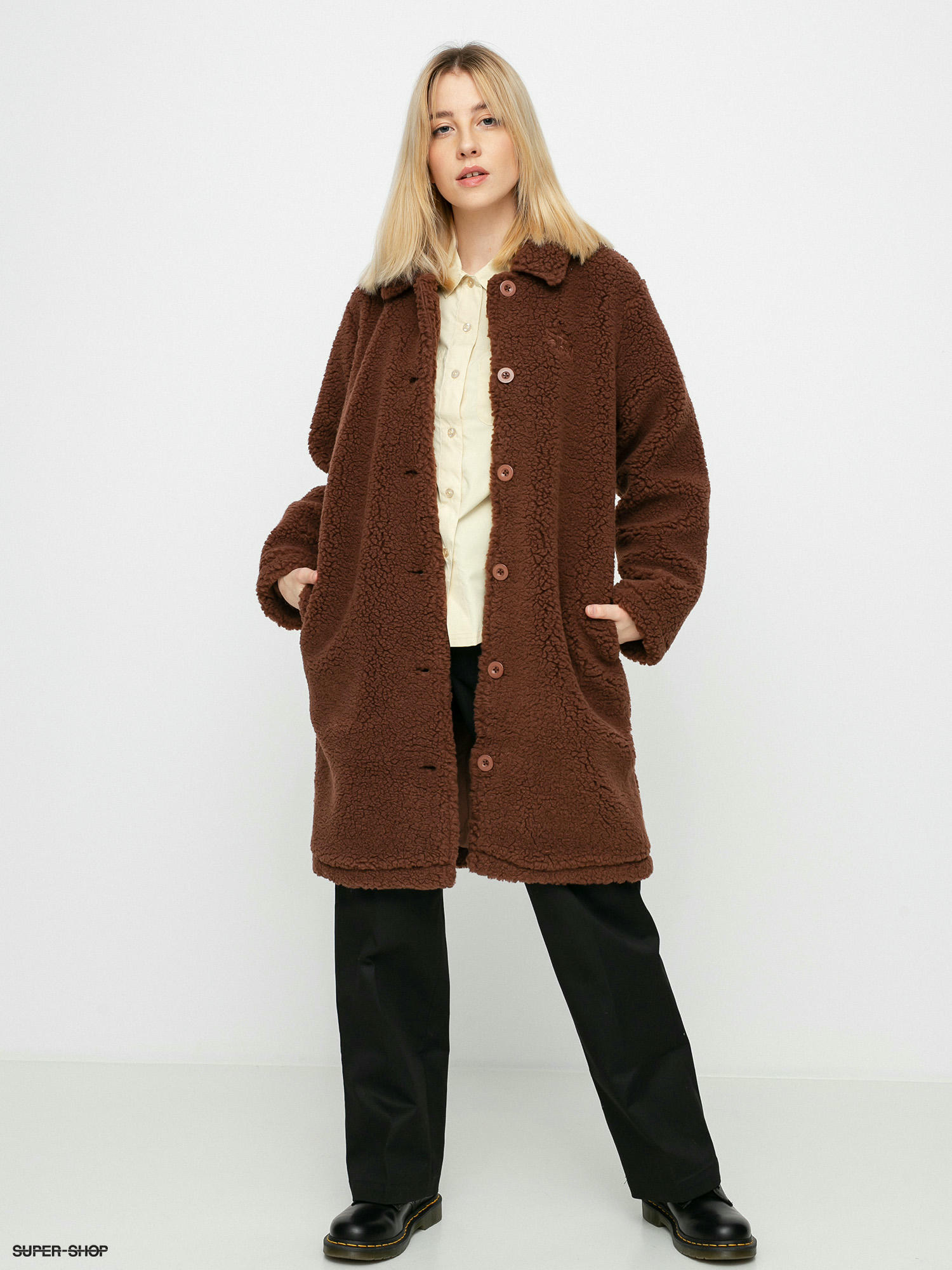 Stussy Kuna Sherpa Coat (brown)