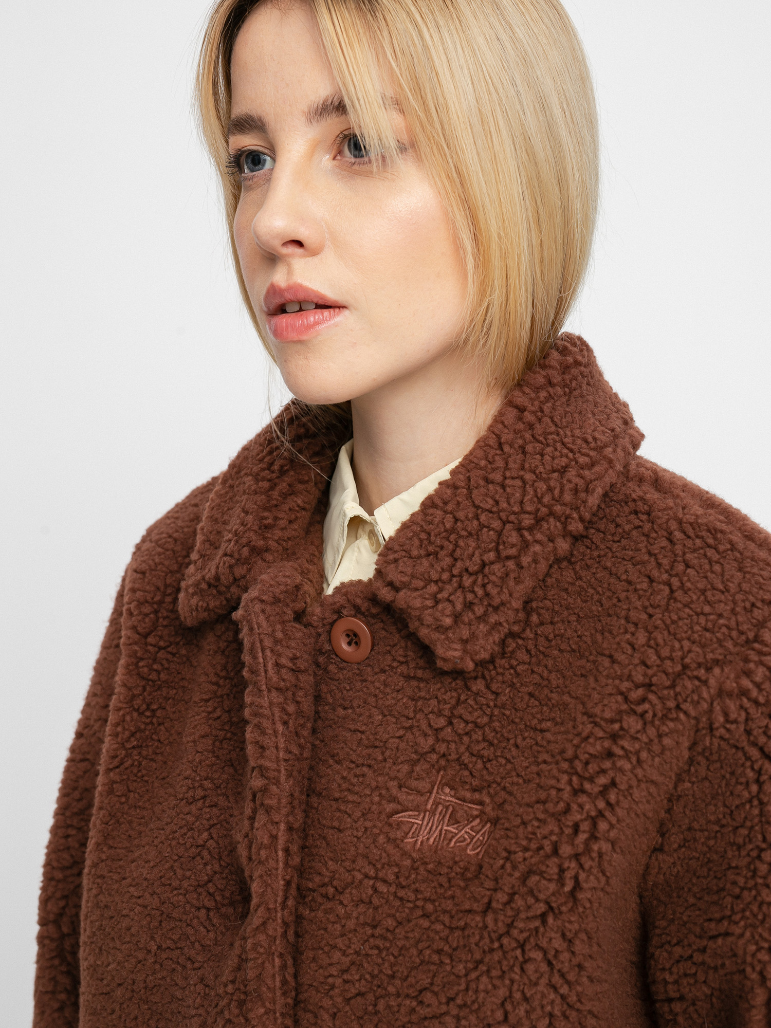 STUSSY - り　STUSSY WOMEN KUNA SHERPA CAR COAT Stussy Stussy Womens Kuna Sherpa Car Coat | Grailed