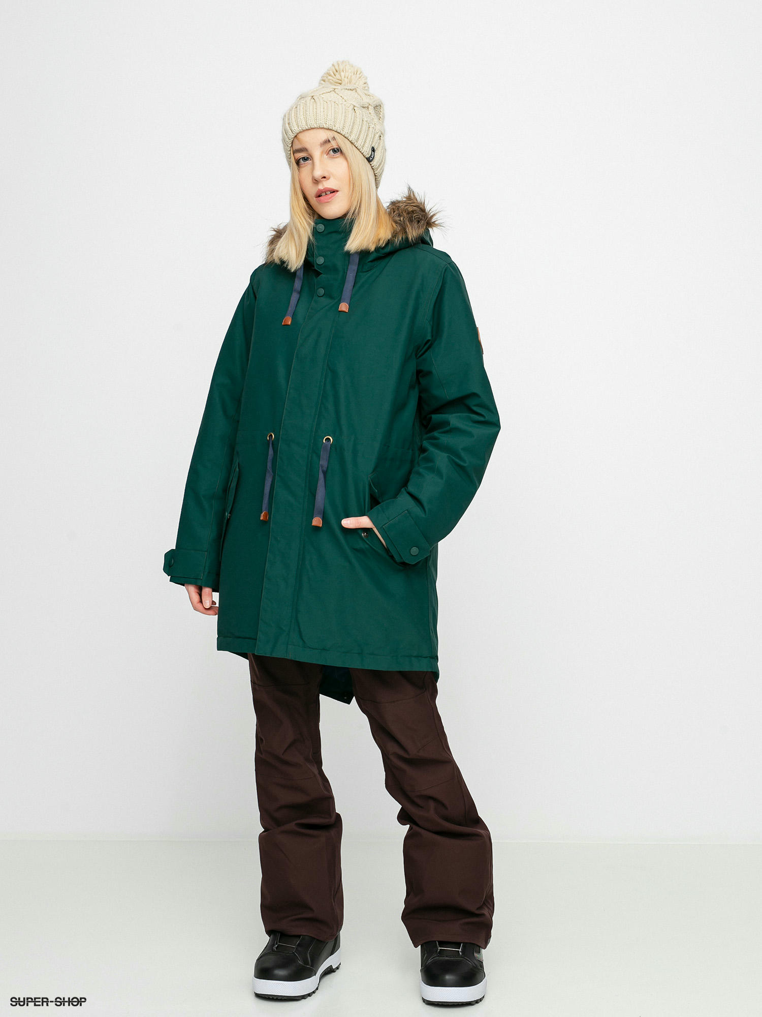 Burton Saxton Parka Jacket Wmn green ponderosa pine