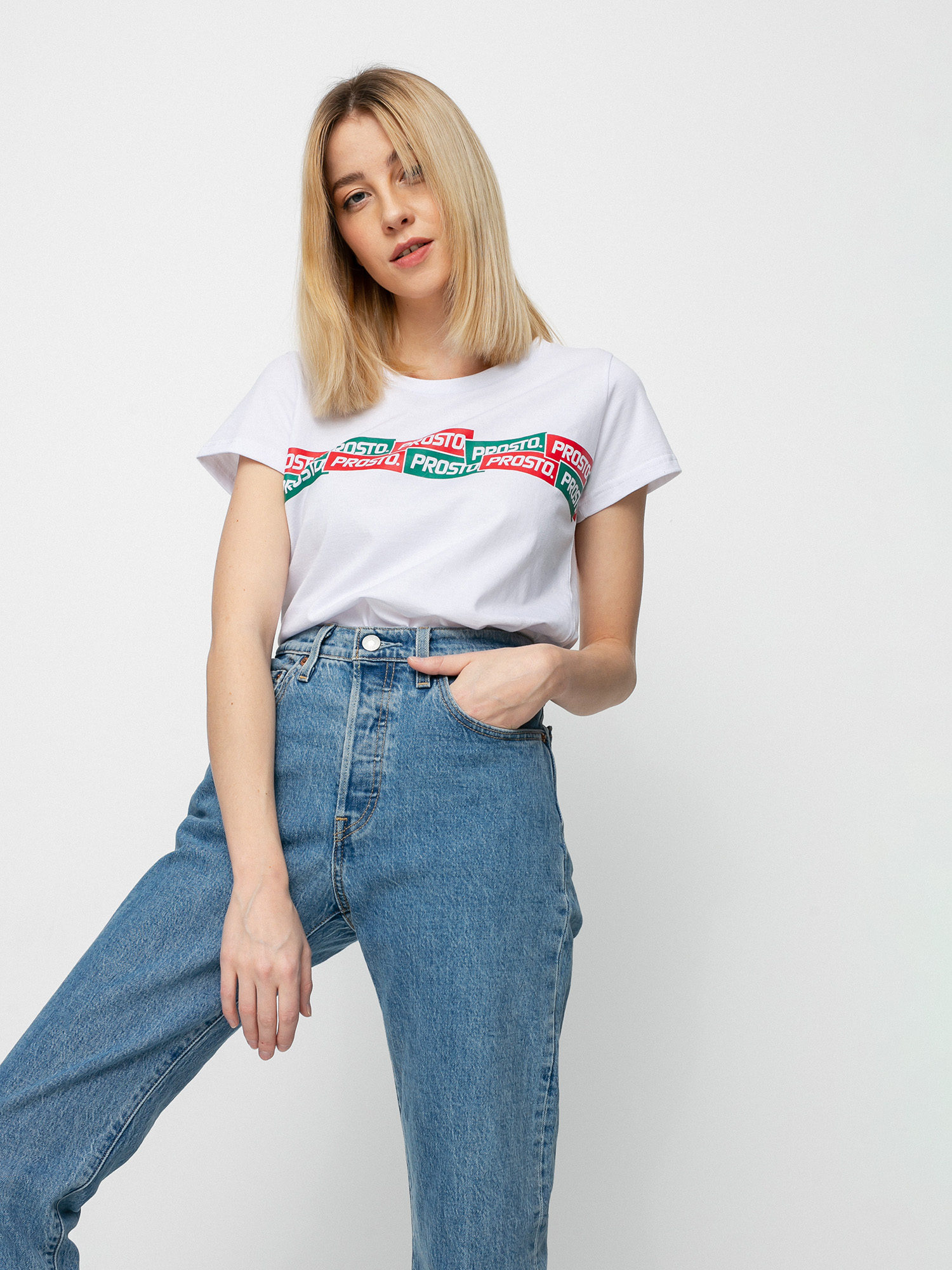 Prosto Stickie T-shirt Wmn (white)