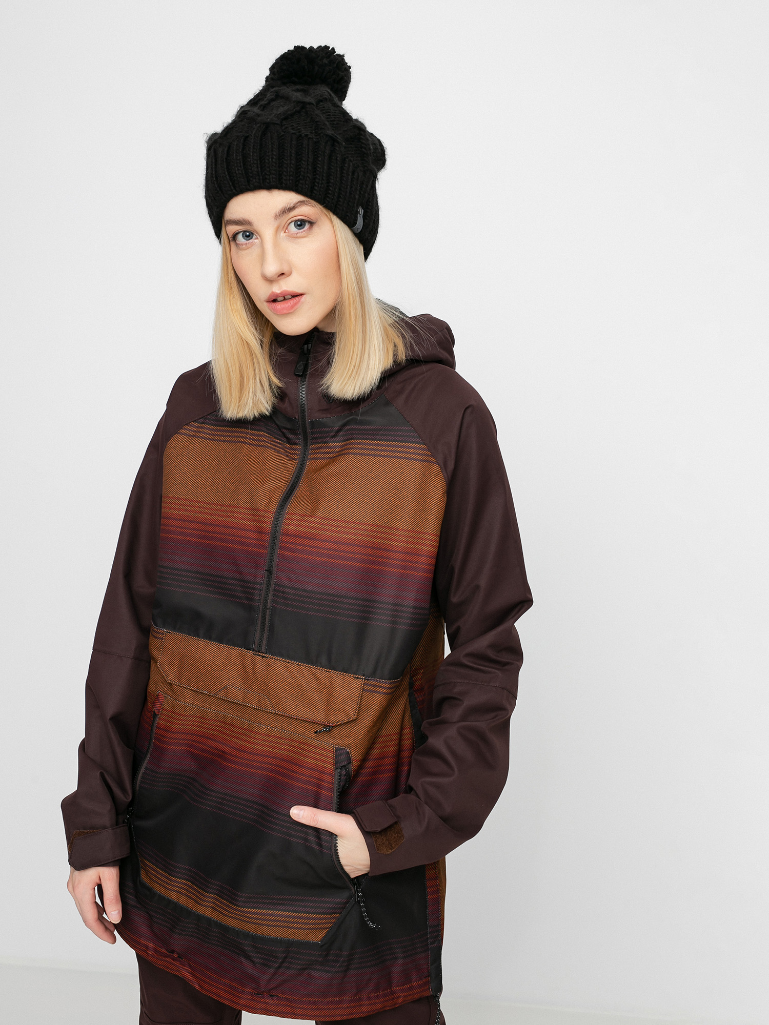 volcom pullover snowboard jacket