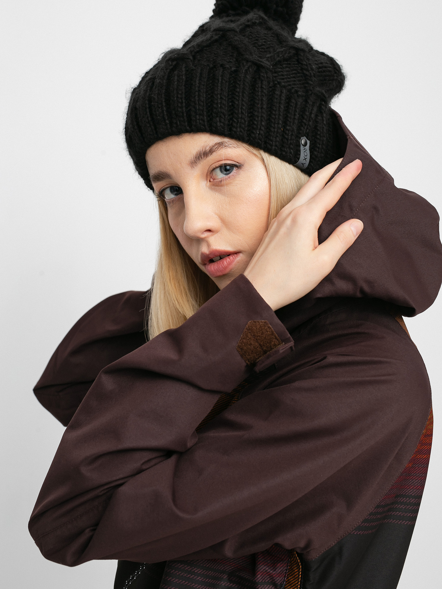 Womens Volcom Mirror Pullover Snowboard jacket (stripe)