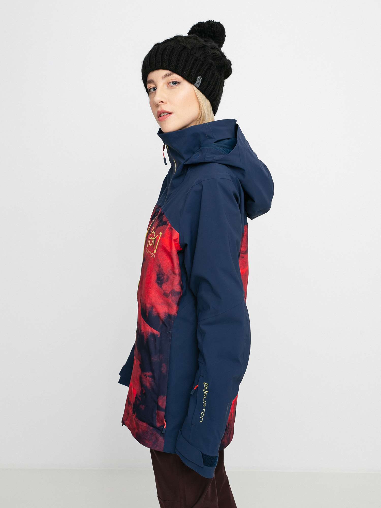 Womens Burton Ak Gore Tex 2L Embark Snowboard jacket (hibiscus pink cloud marble/dress blue)