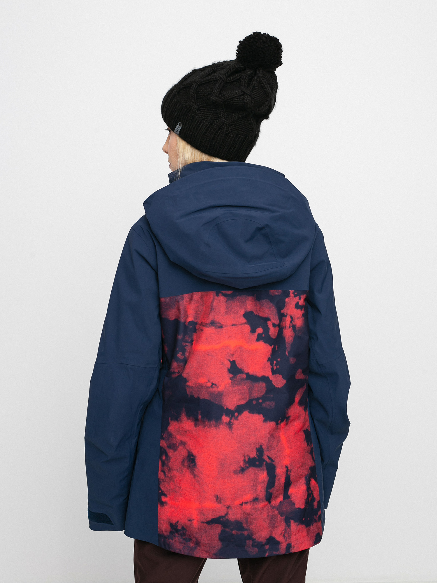 Womens Burton Ak Gore Tex 2L Embark Snowboard jacket (hibiscus pink cloud marble/dress blue)