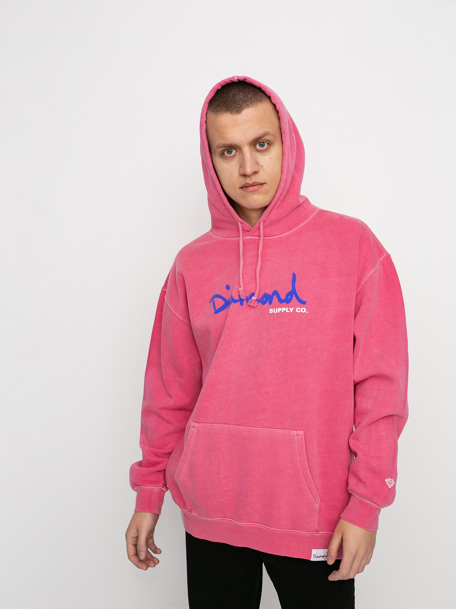 Diamond Supply Co. Og Script Overdyed HD Hoodie (pink)
